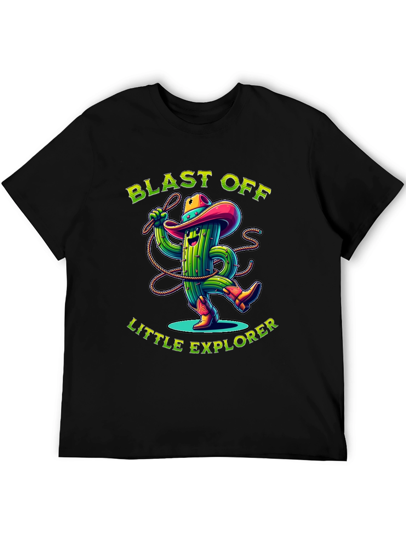 Black Blast Off Little Explorer T-Shirt view 5