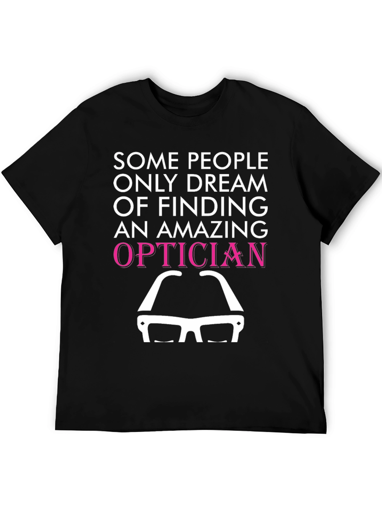 Black Amazing Optician T-Shirt, Funny Eye Doctor Gift view 5