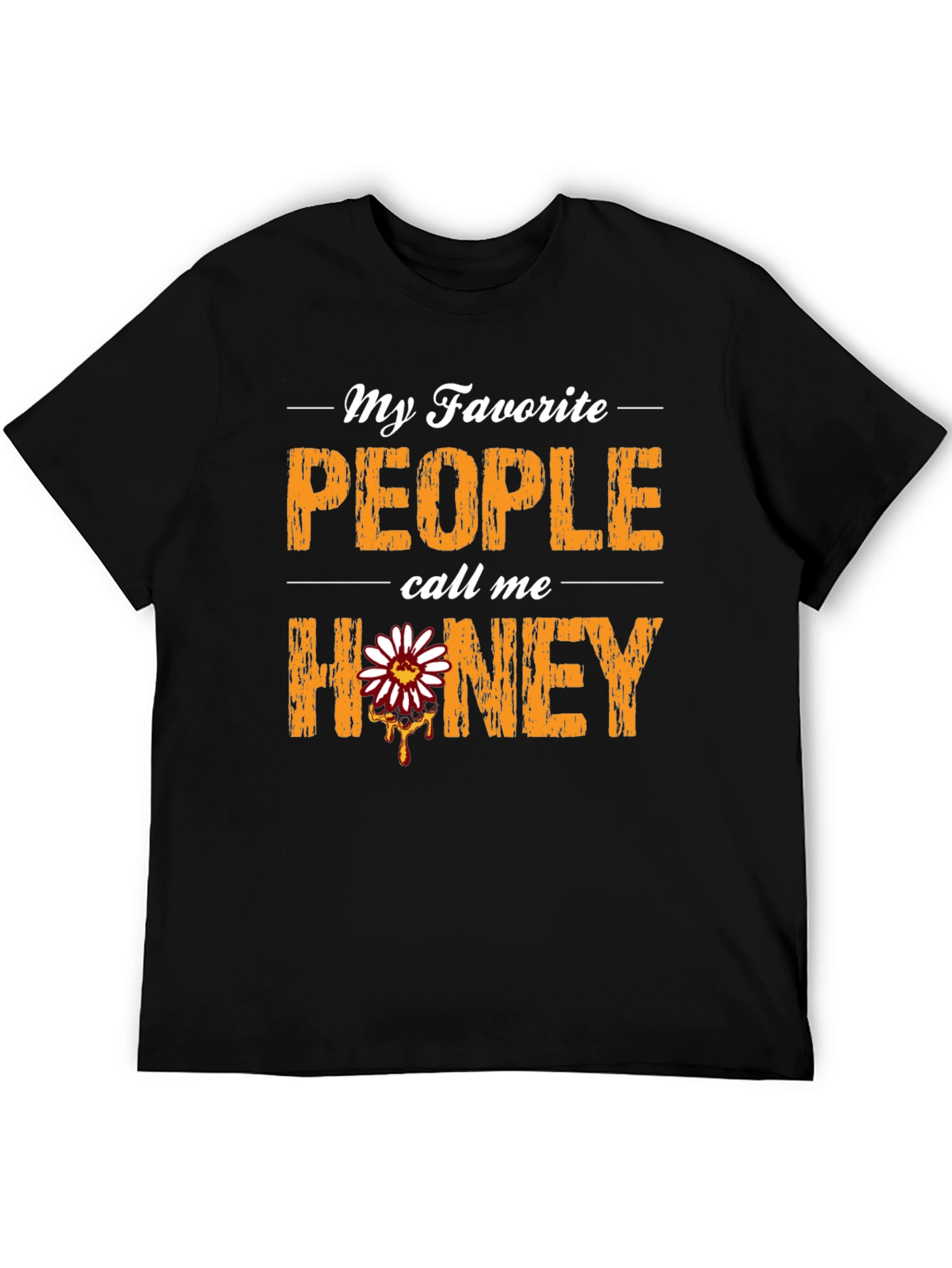 Black My Favorite People Call Me Honey T-Shirt view 5