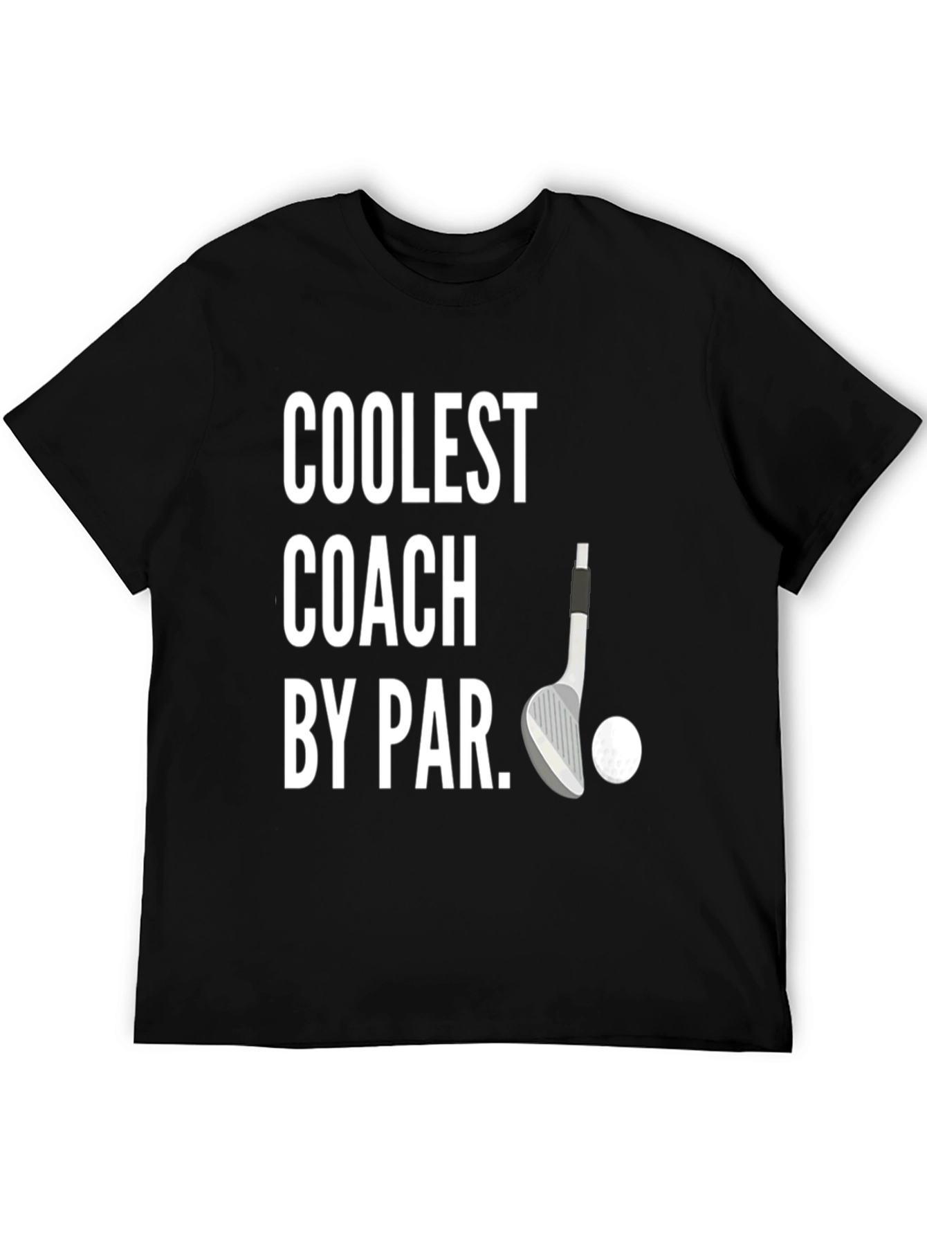 Black Coolest Coach By Par Golf T-Shirt view 5