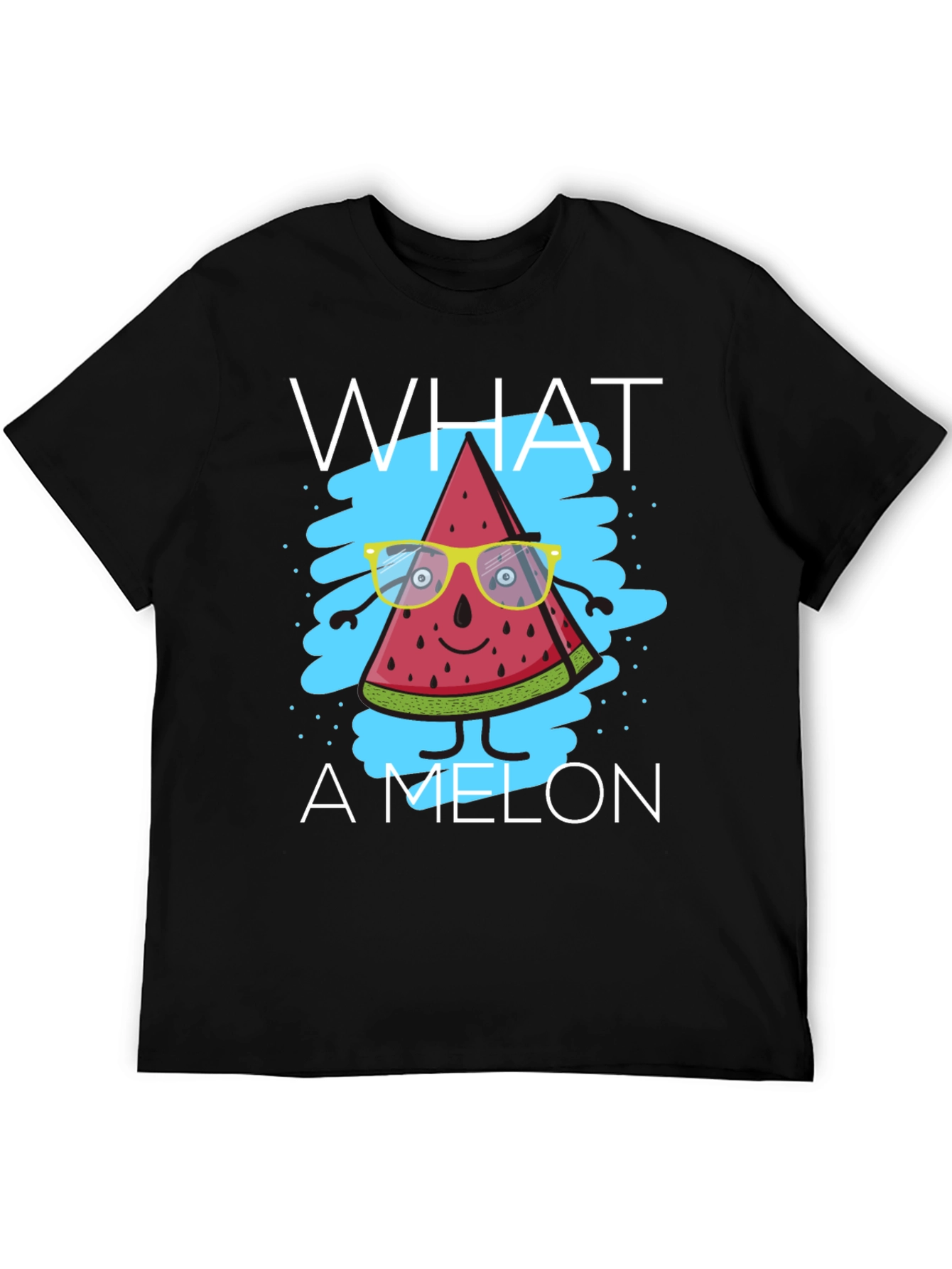 Black What A Melon Graphic T-Shirt view 5