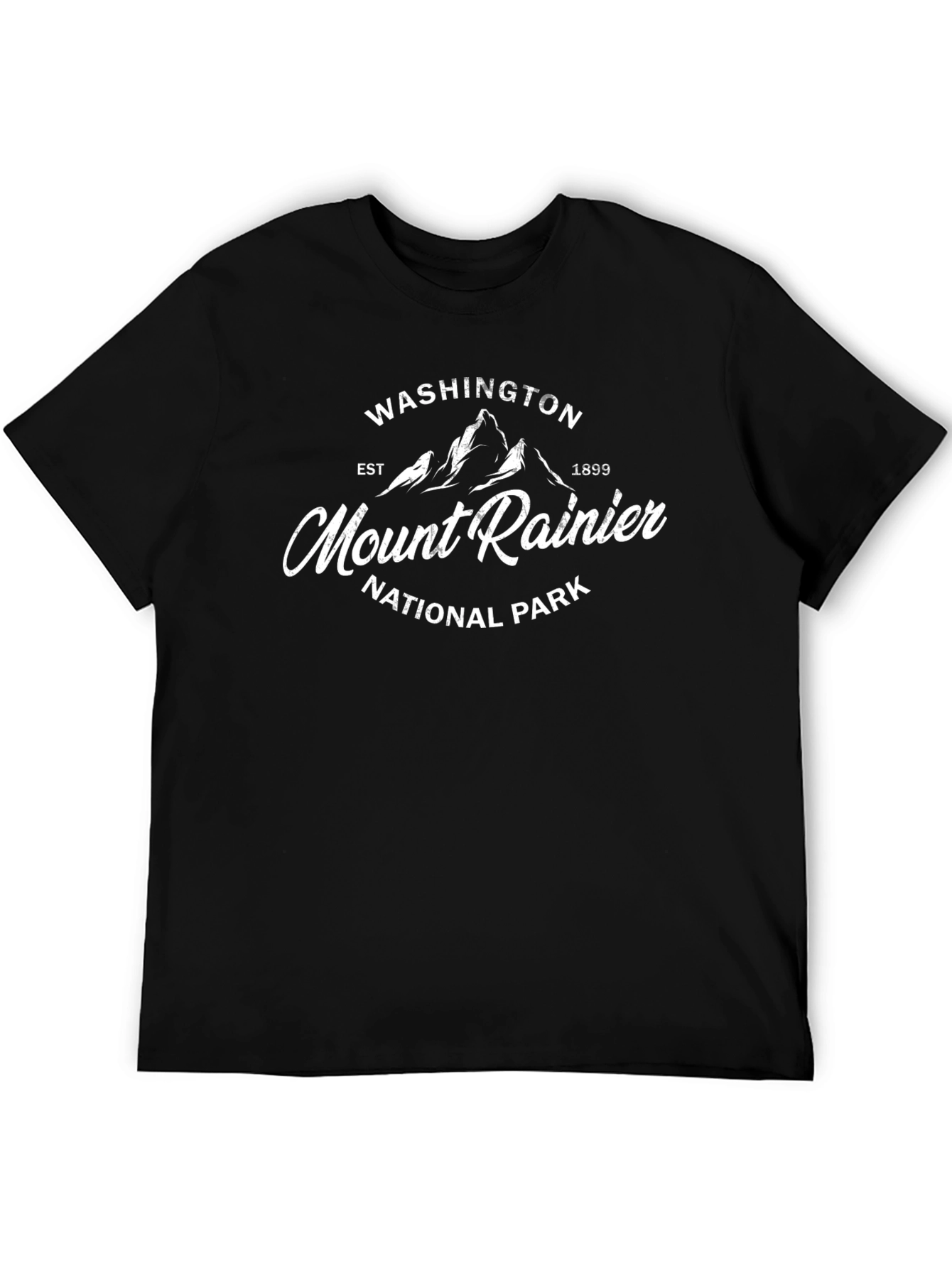 Black Mount Rainier National Park T-Shirt view 5