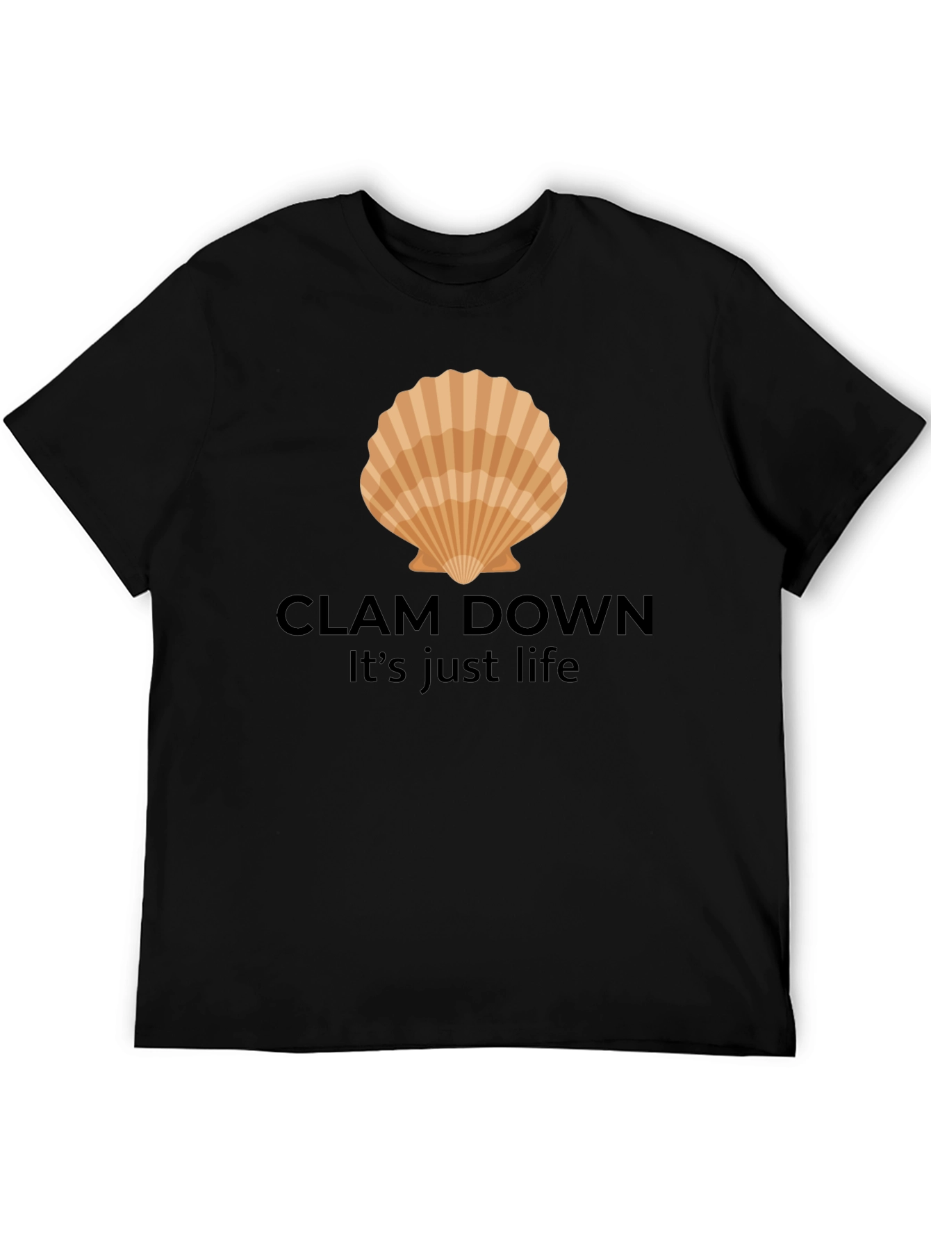 Black Clam Down Graphic T-Shirt view 5