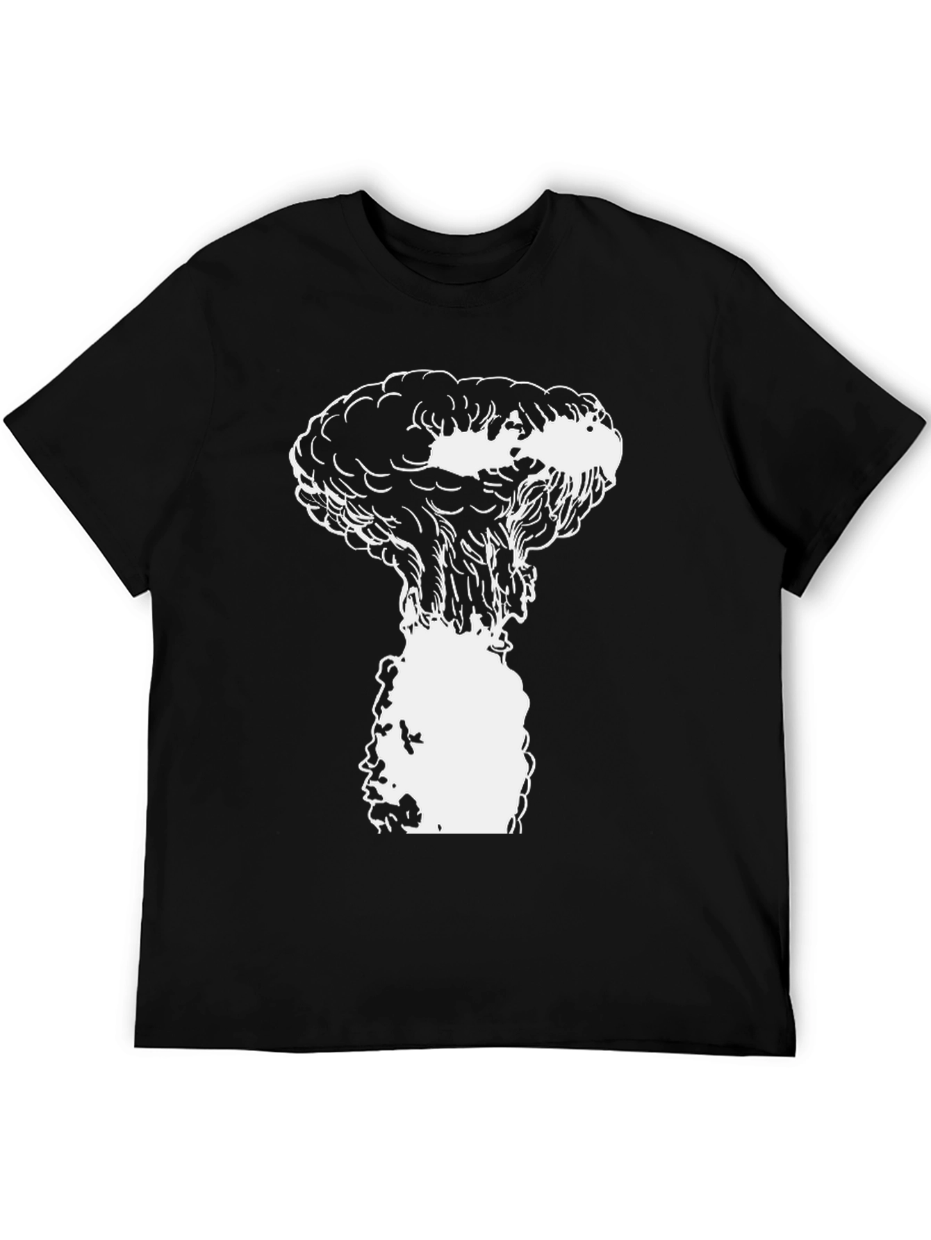 Black Mushroom Cloud Graphic Tee - Black view 5