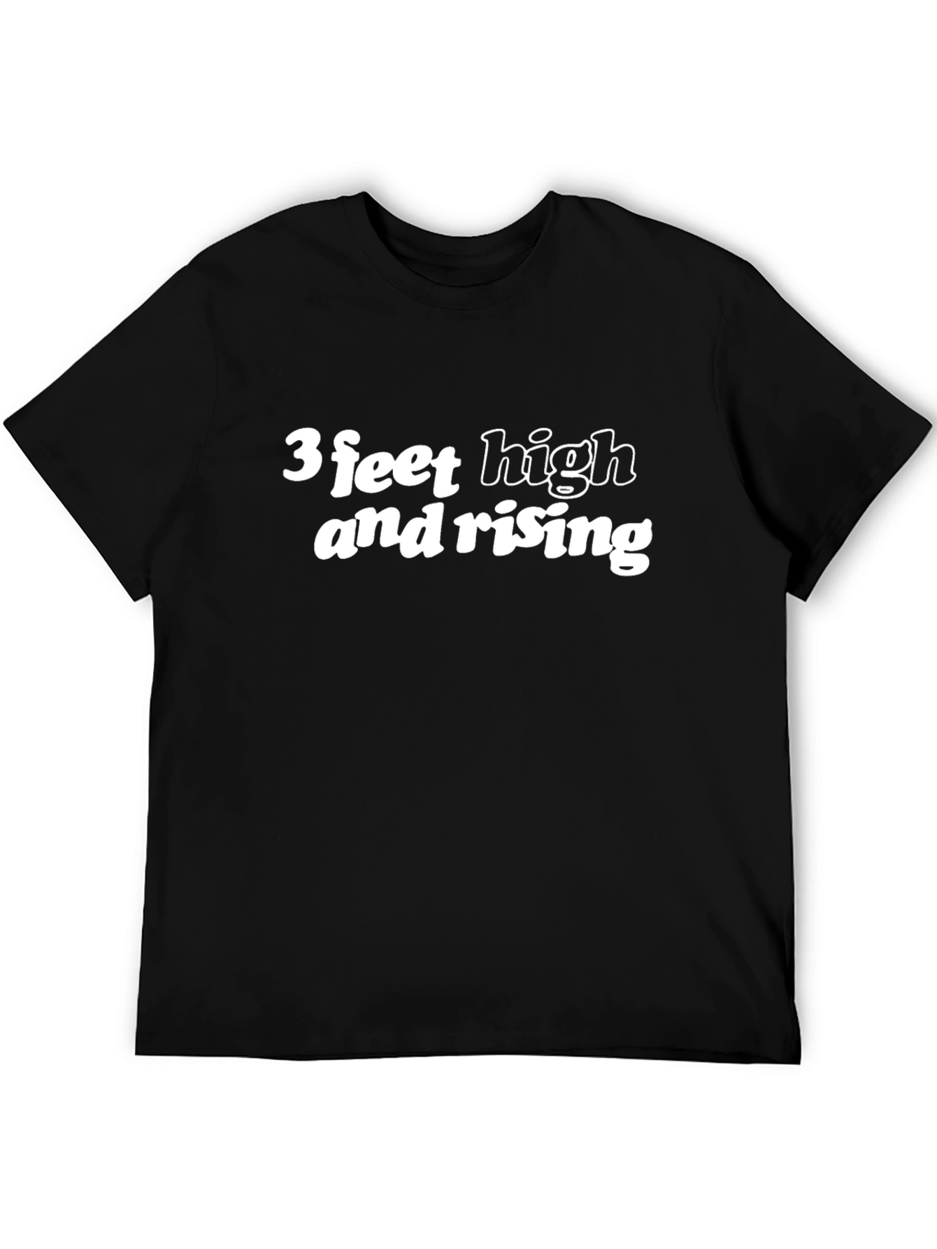 Black 3 Feet High and Rising Graphic Tee view 5