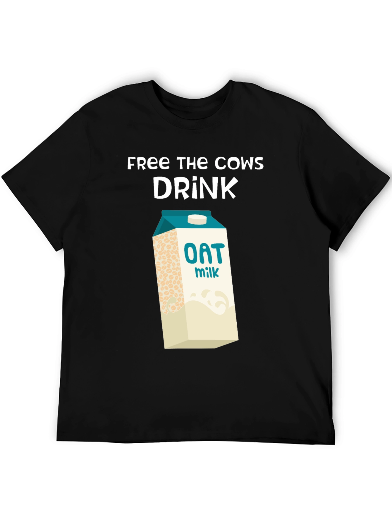 Free the Cows Drink Oat Milk T-Shirt - 5