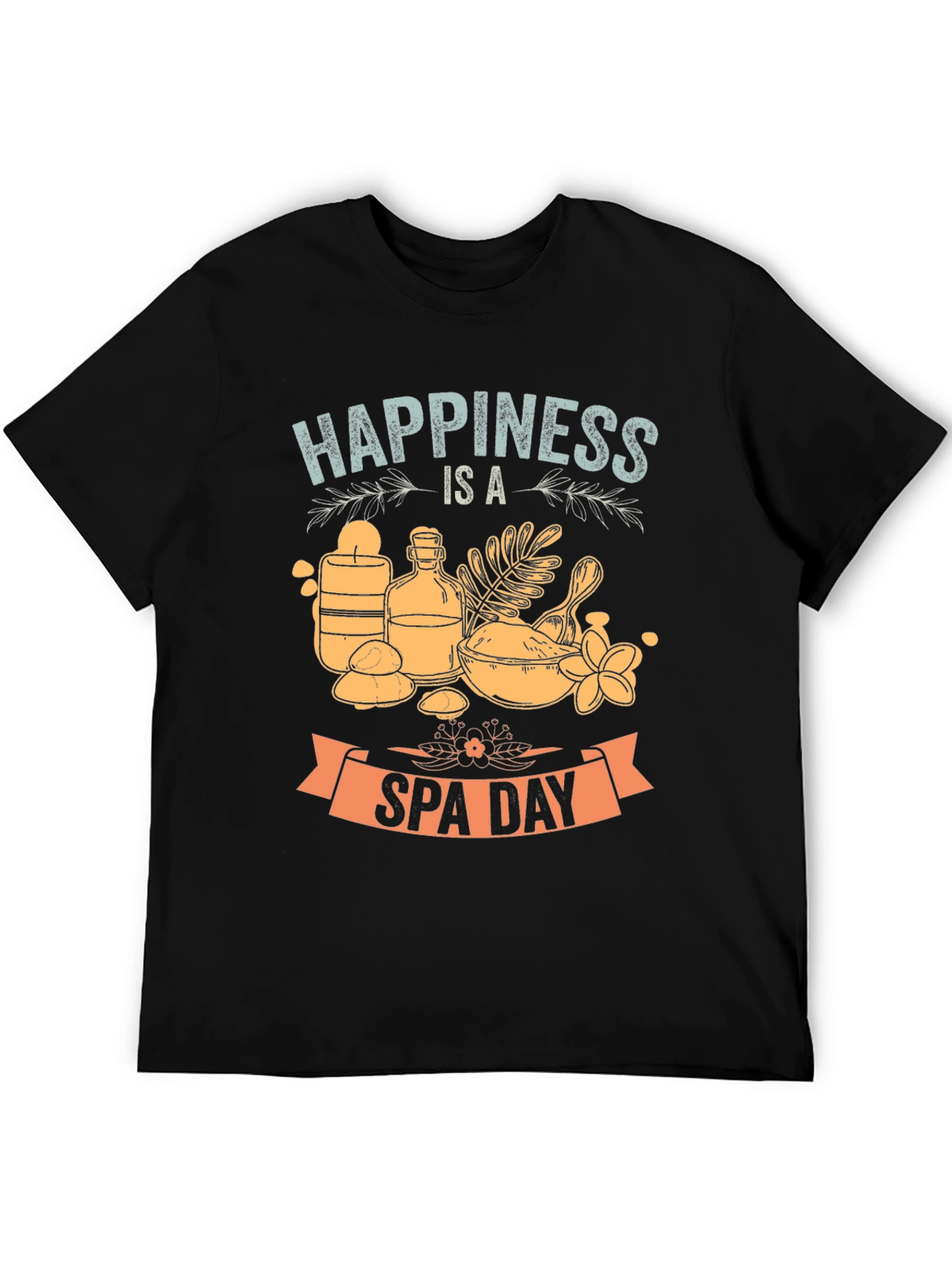 Black Happiness is a Spa Day Graphic T-Shirt view 5