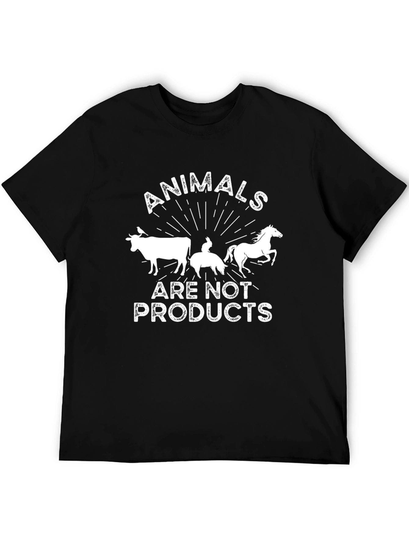 Black Animals Are Not Products Graphic Tee view 5