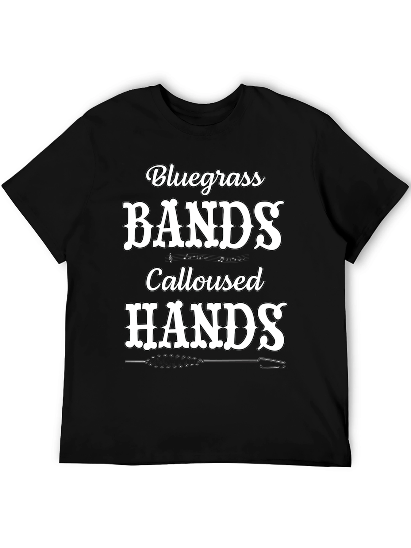 Black Bluegrass Bands Calloused Hands Black T-Shirt view 5