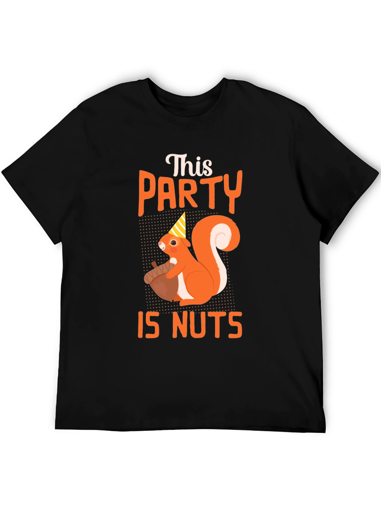 Black This Party Is Nuts T-Shirt Funny Squirrel Tee view 5