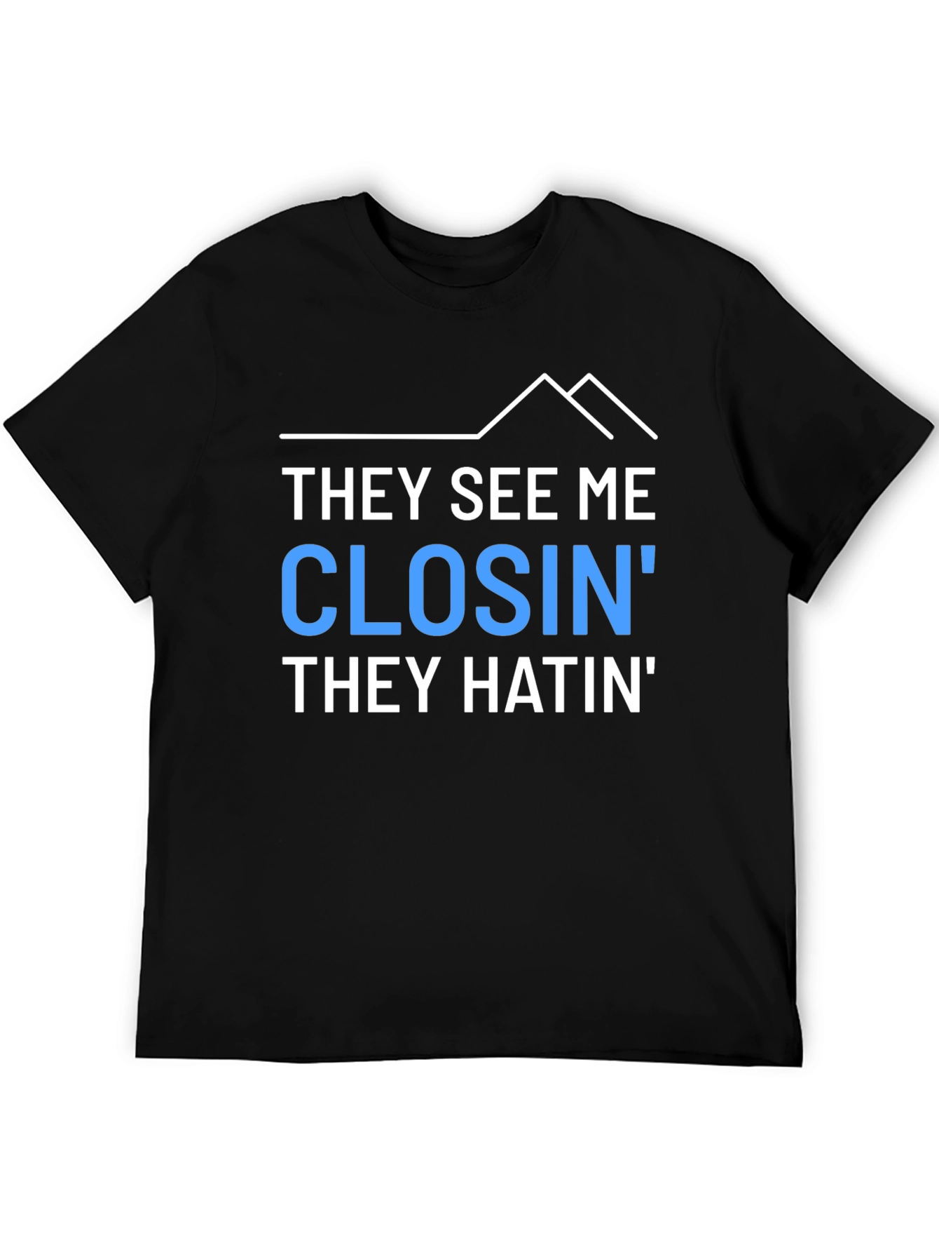 Black They See Me Closin' Graphic Tee view 5