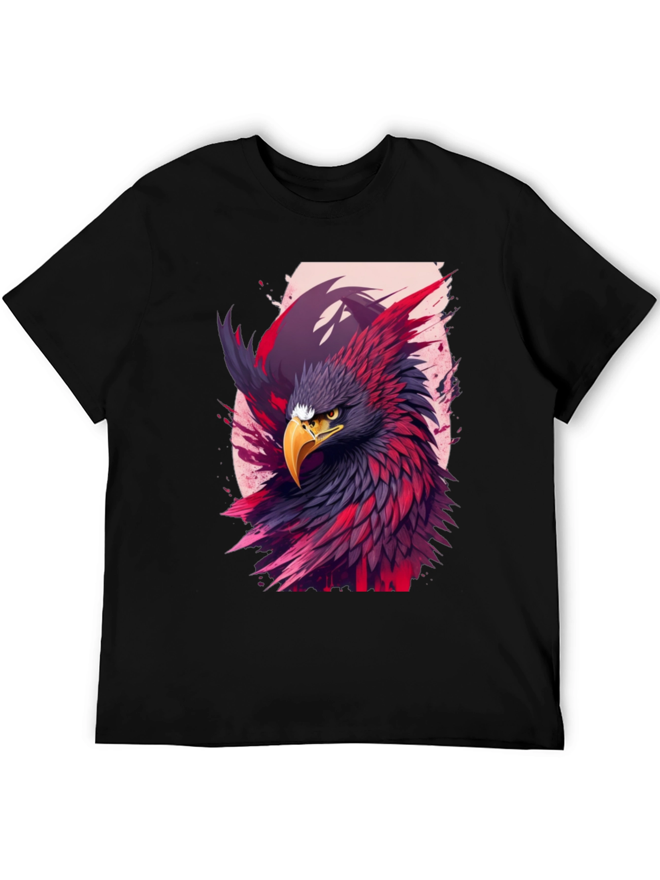 Black Eagle Graphic Black T-Shirt view 5