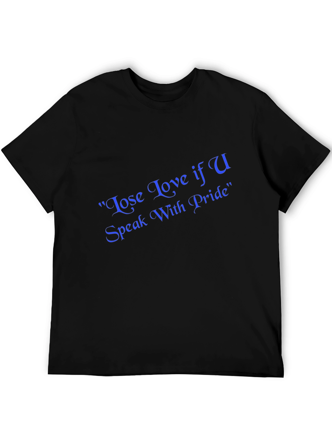 Black Lose Love Pride Graphic Tee - Black view 5
