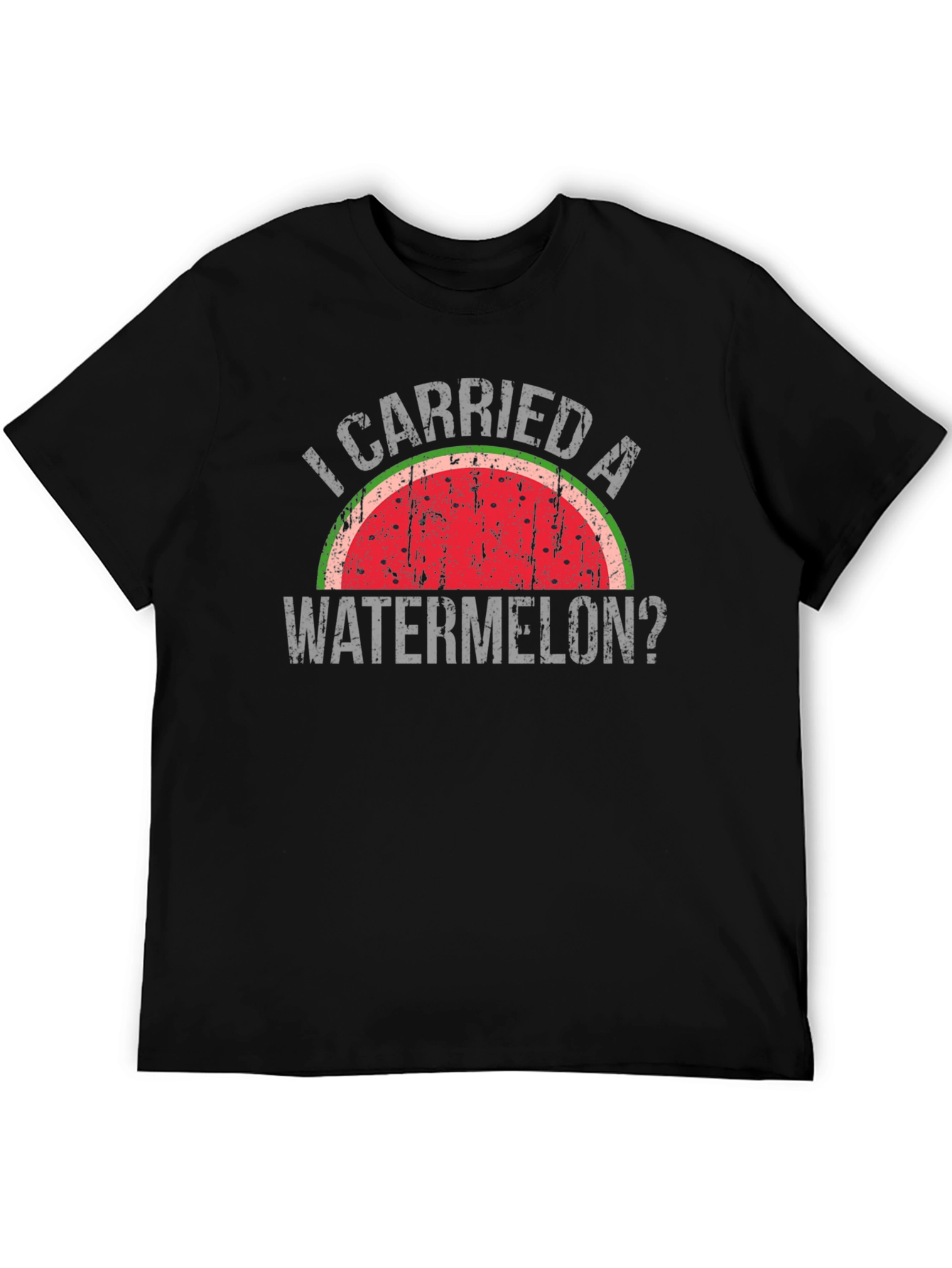 Black I Carried a Watermelon? T-Shirt - Retro Funny Movie Tee view 5