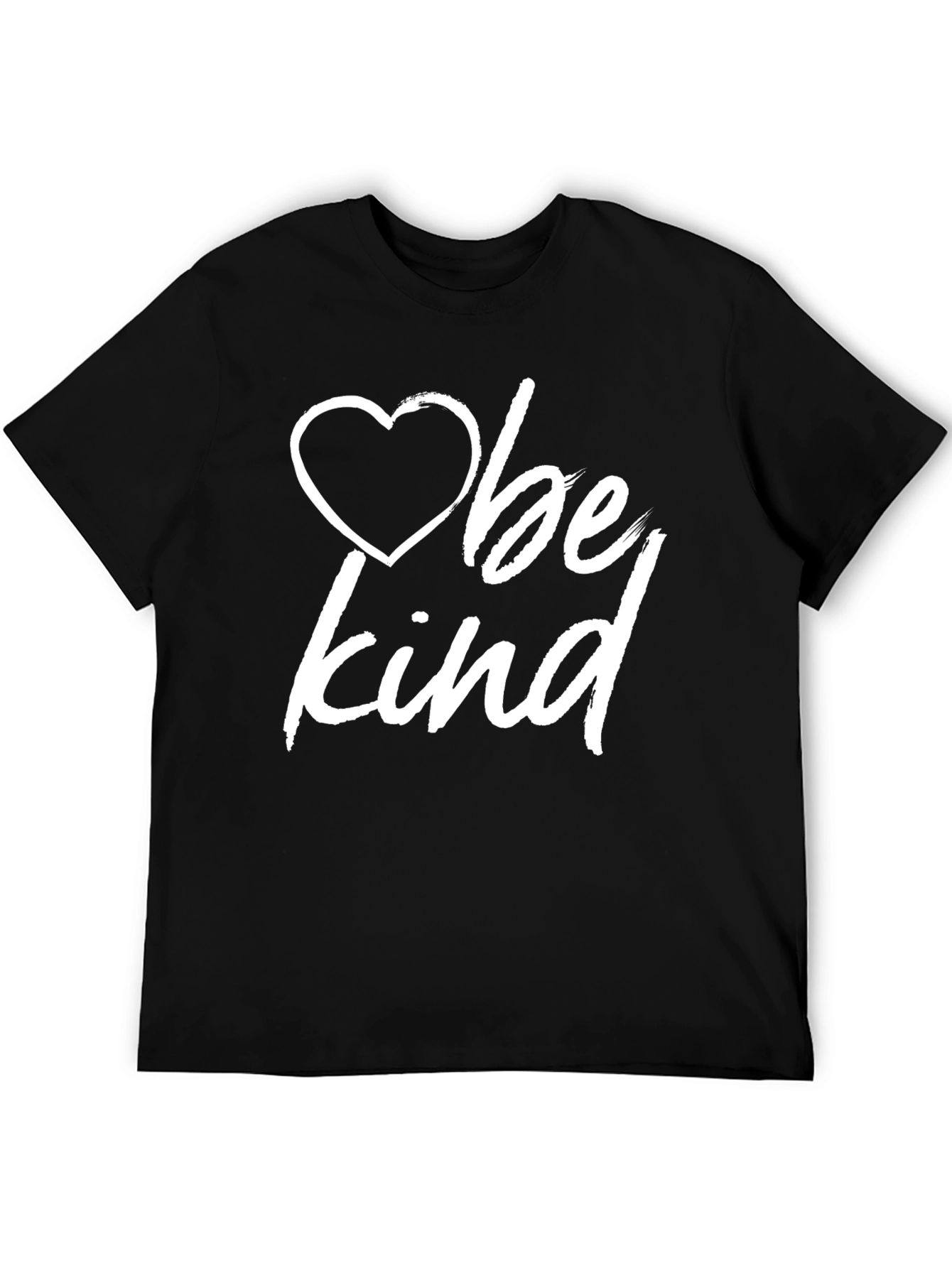 Black Be Kind Heart Graphic T-Shirt view 5