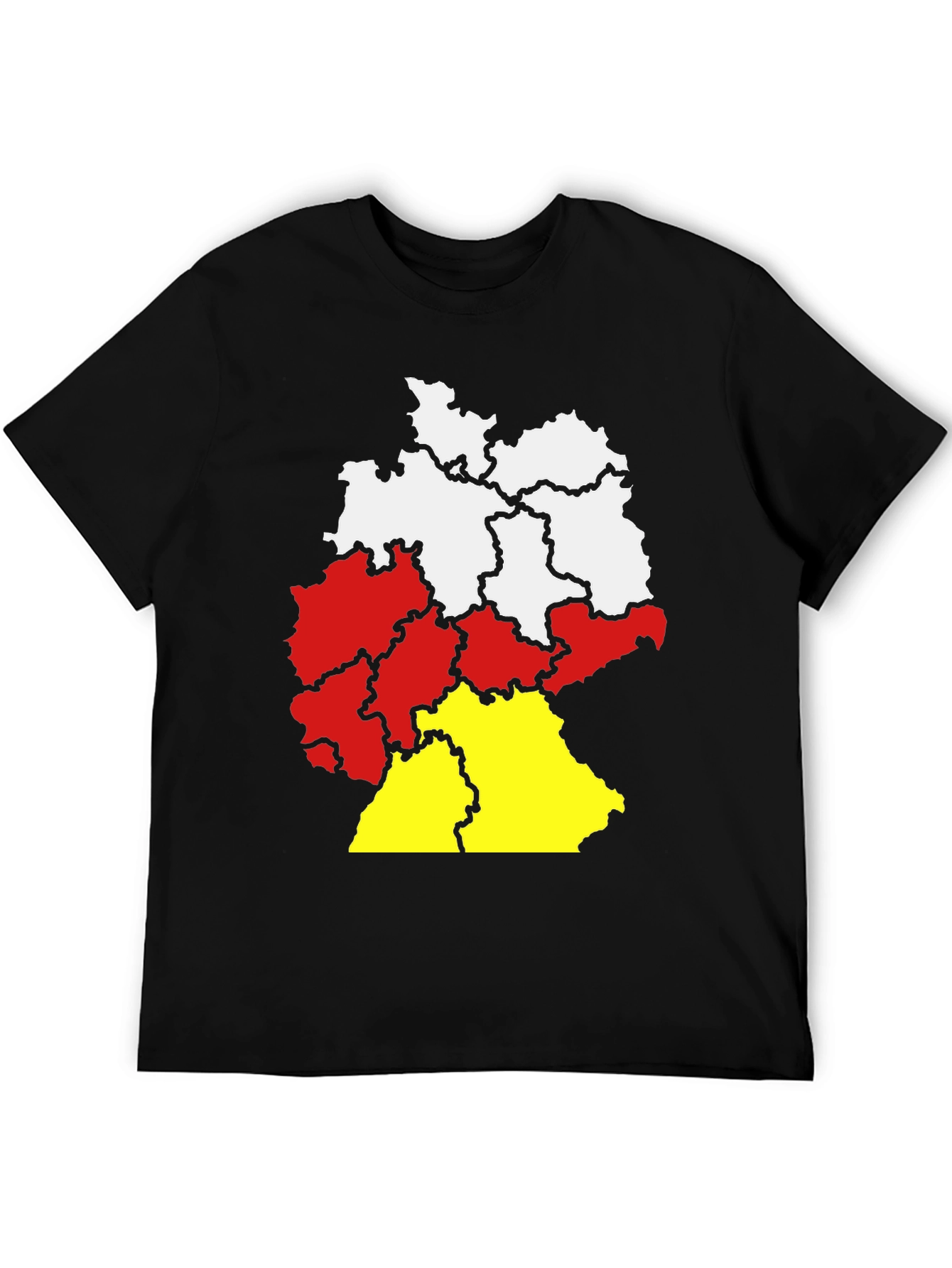 Germany Map Color Block T-Shirt - Deutschland Pride! - 5