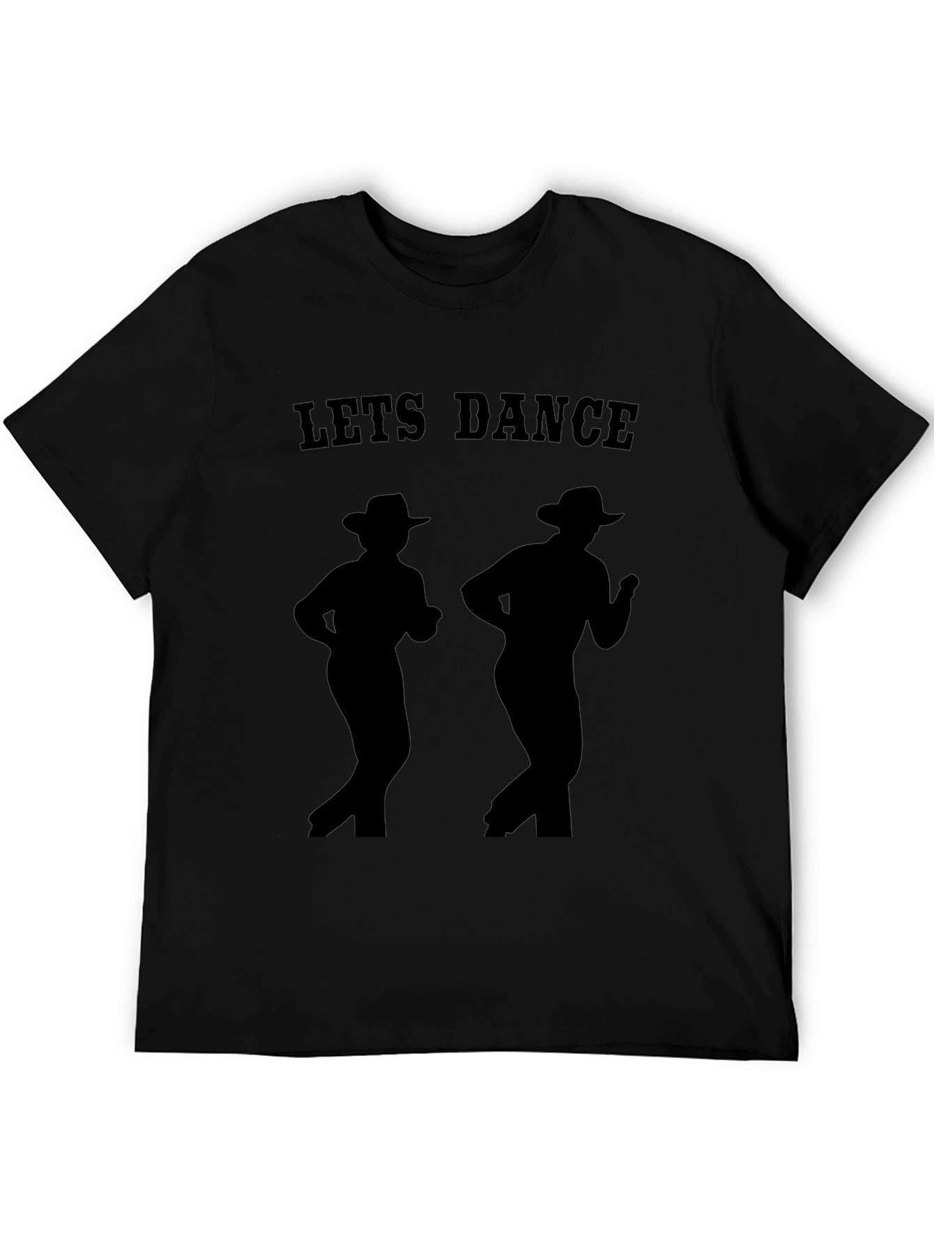 Black Let's Dance Cowboy Silhouette T-Shirt view 5