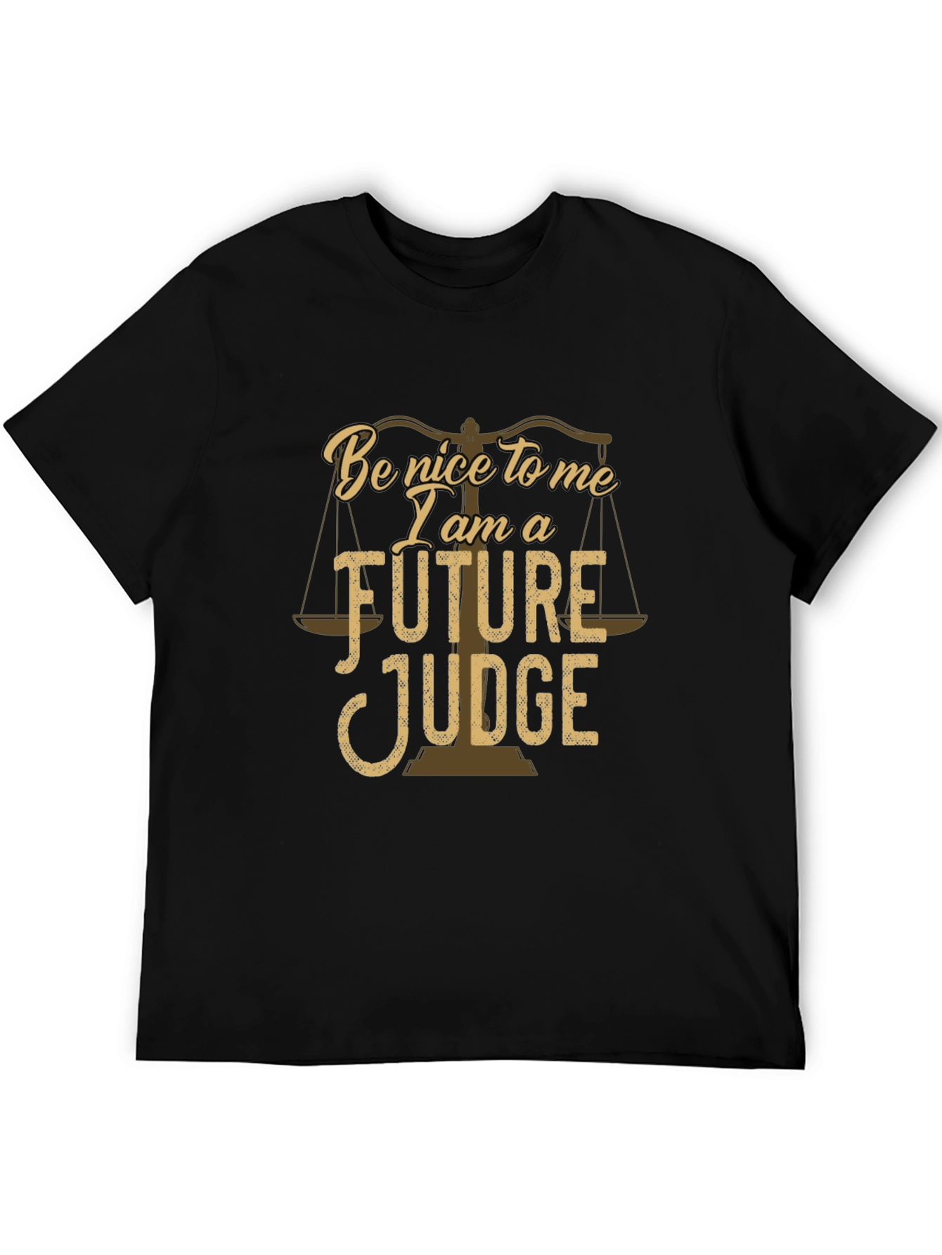 Black Future Judge T-Shirt - Law Student Graduation Gift view 5