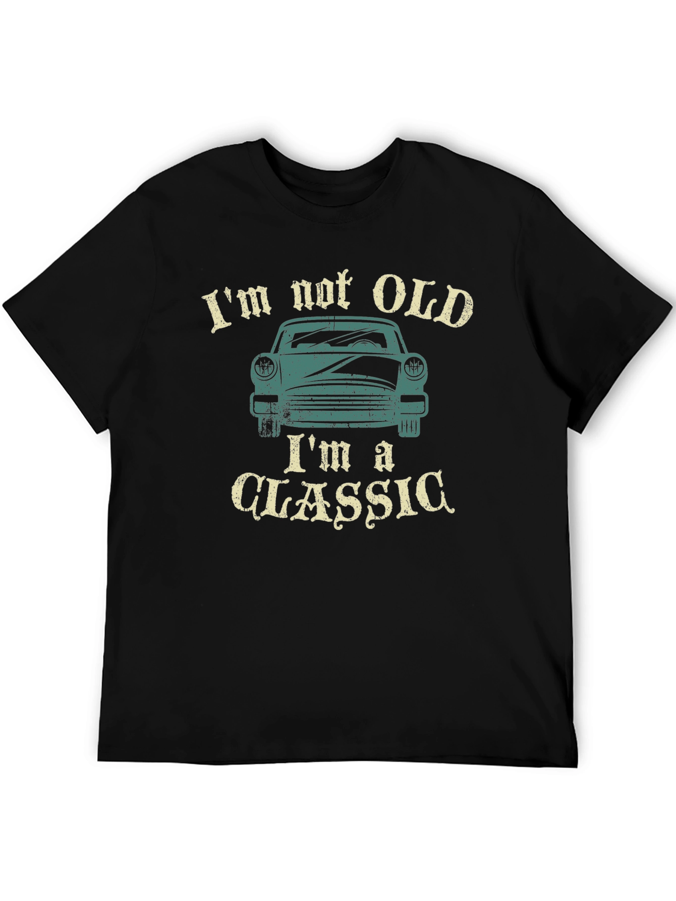 Black I'm Not Old I'm A Classic Car Graphic T-Shirt view 5