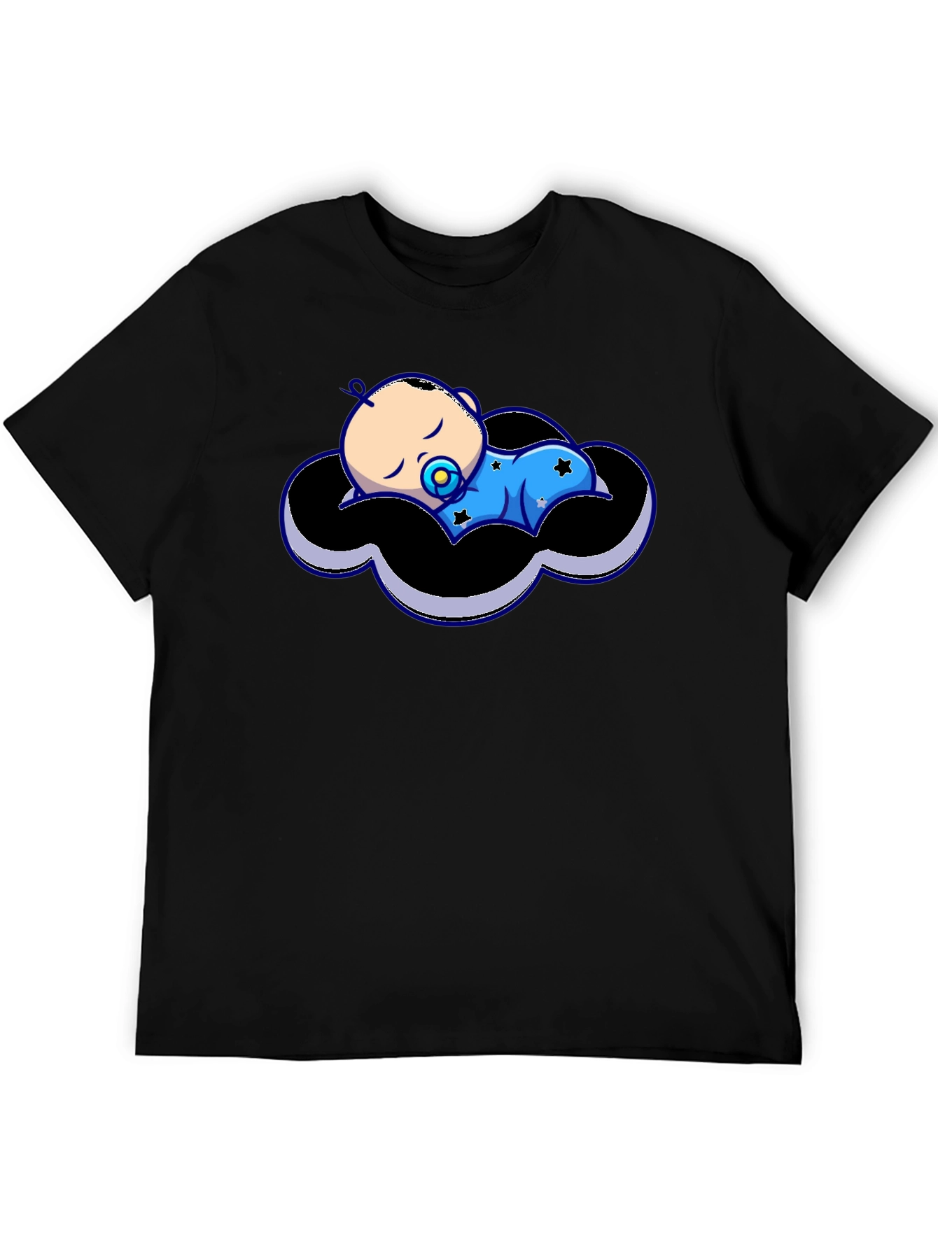 Black Baby Cloud Graphic Tee - Black view 5