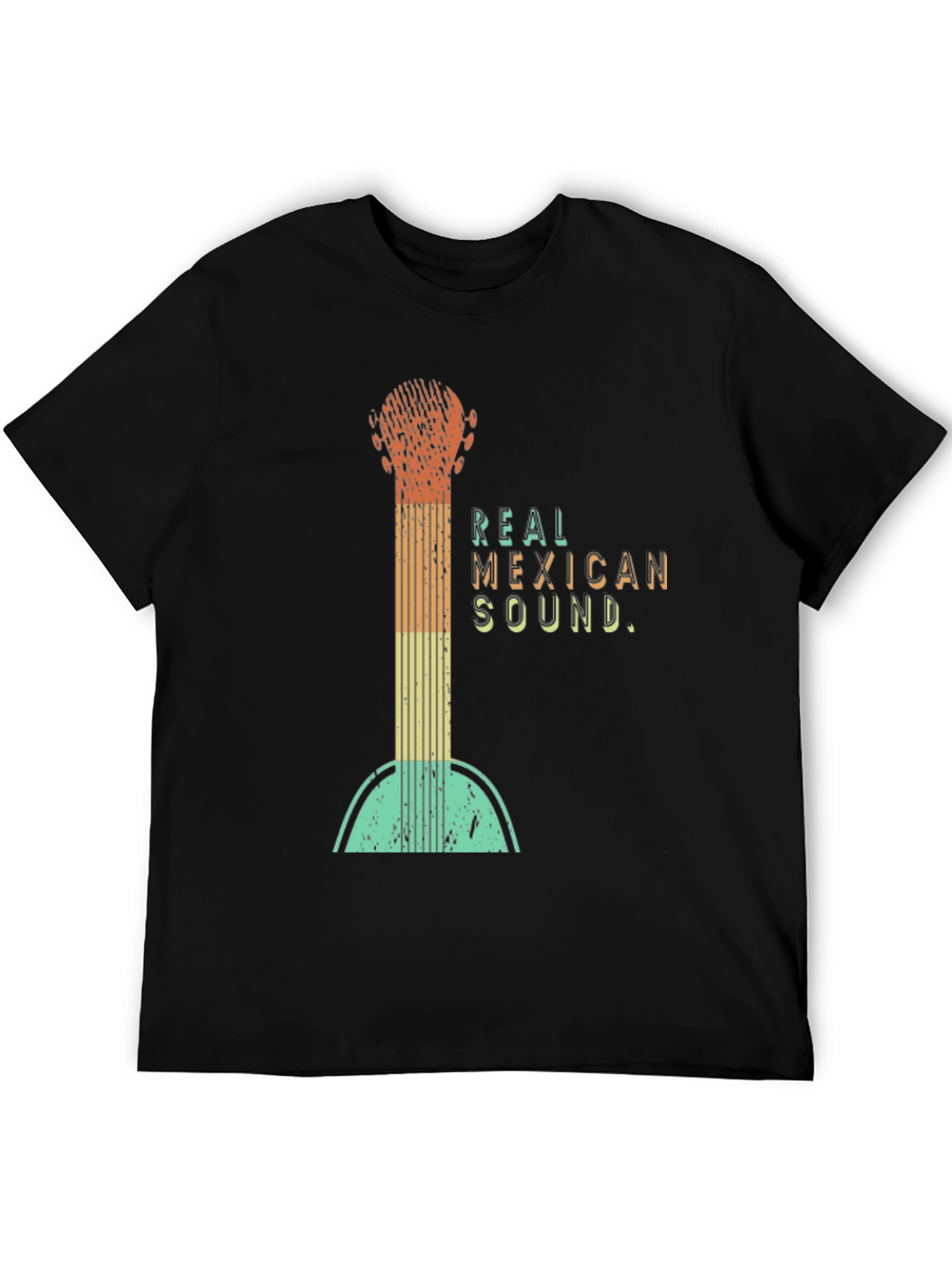 Black Real Mexican Sound Tee - Guitar Design view 5