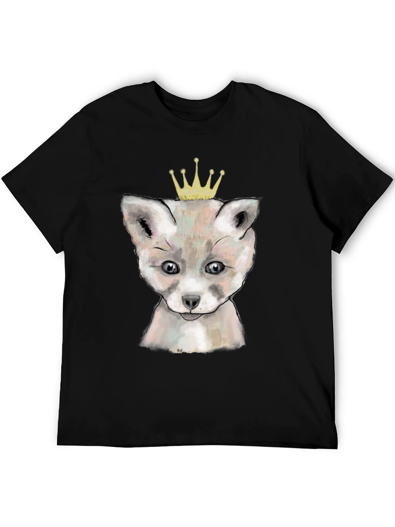 Black Fox Prince T-Shirt - Black view 5