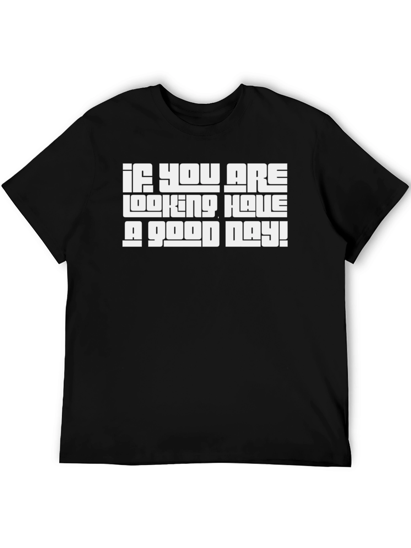 Black Have a Good Day! Graphic Tee view 5