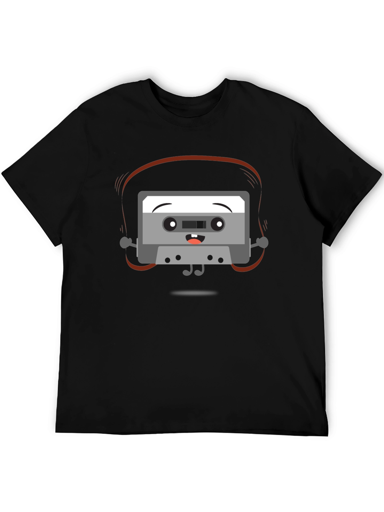 Black Retro Mixtape T-Shirt - Musical Throwback view 5