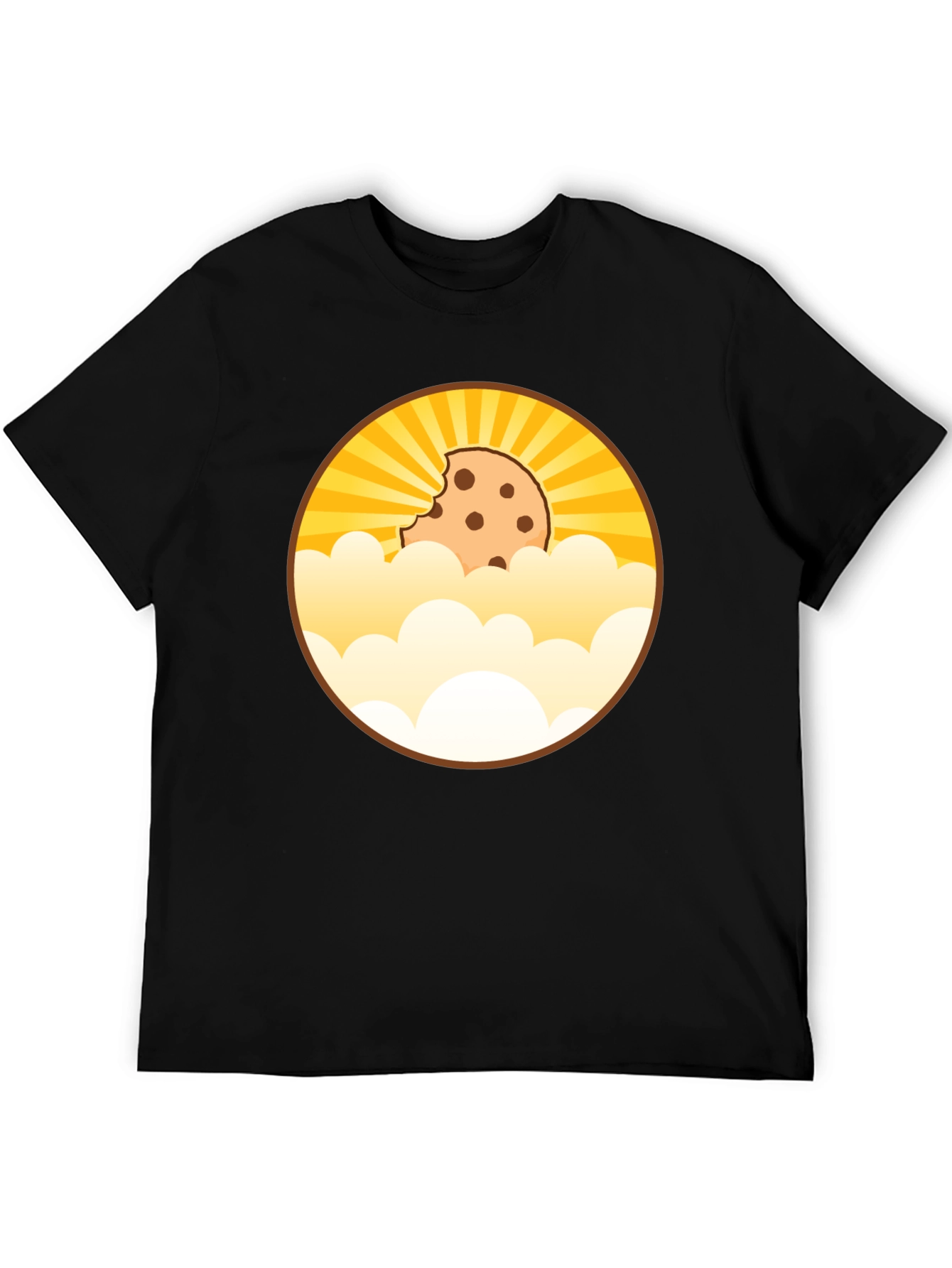Black Cookie Cloud T-Shirt - Bite Out Of The Sky view 5
