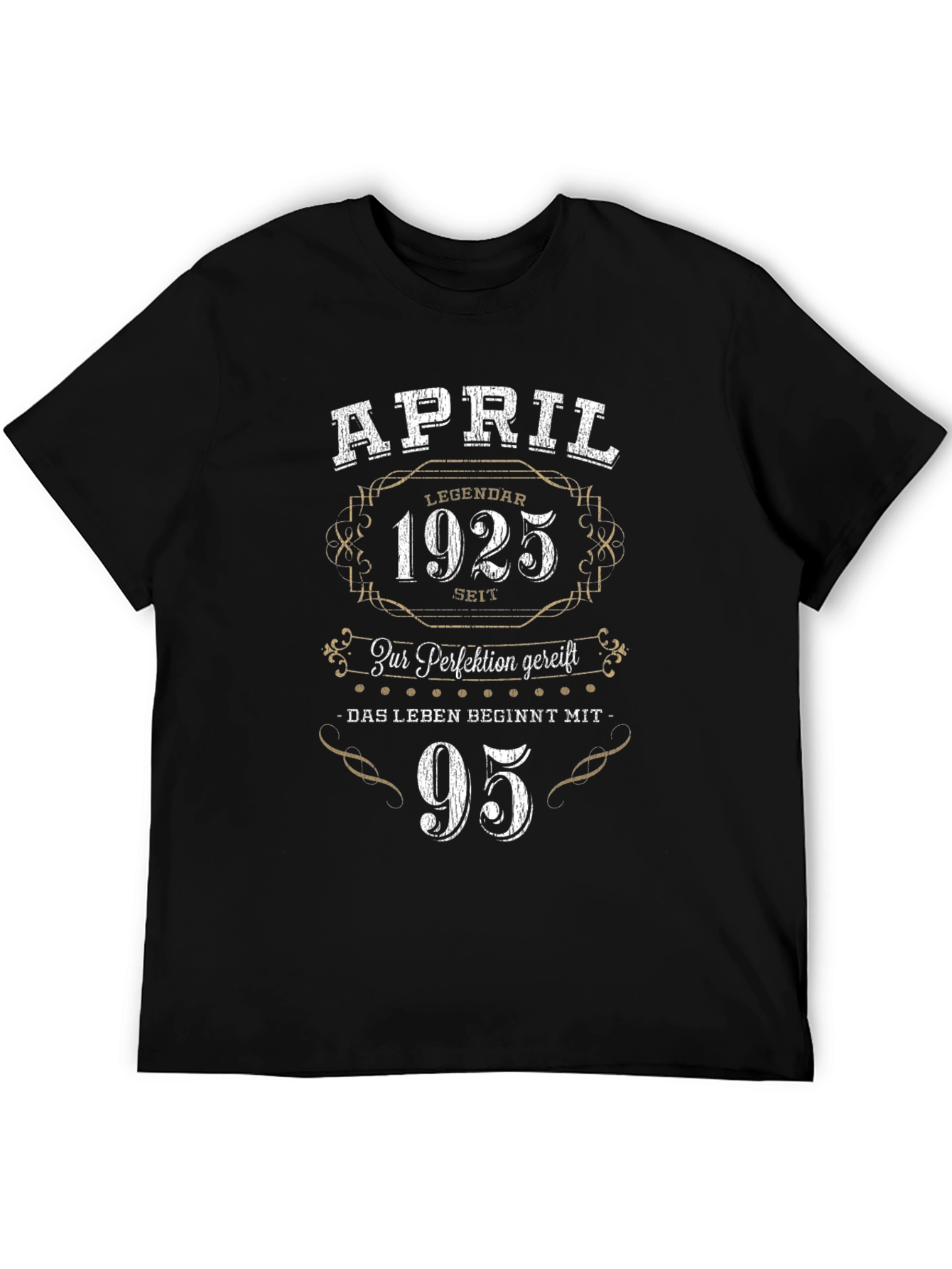 Black April 1925 T-Shirt - Legendary Since 1925 view 5
