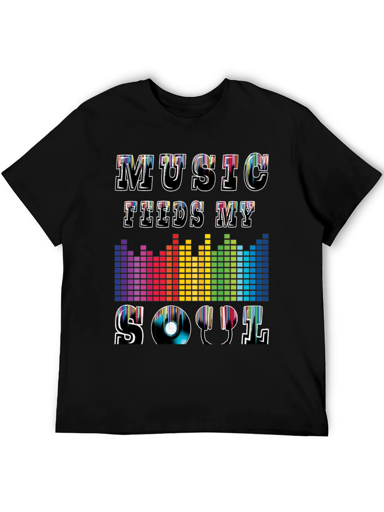 Black Music Feeds My Soul Graphic Tee view 5