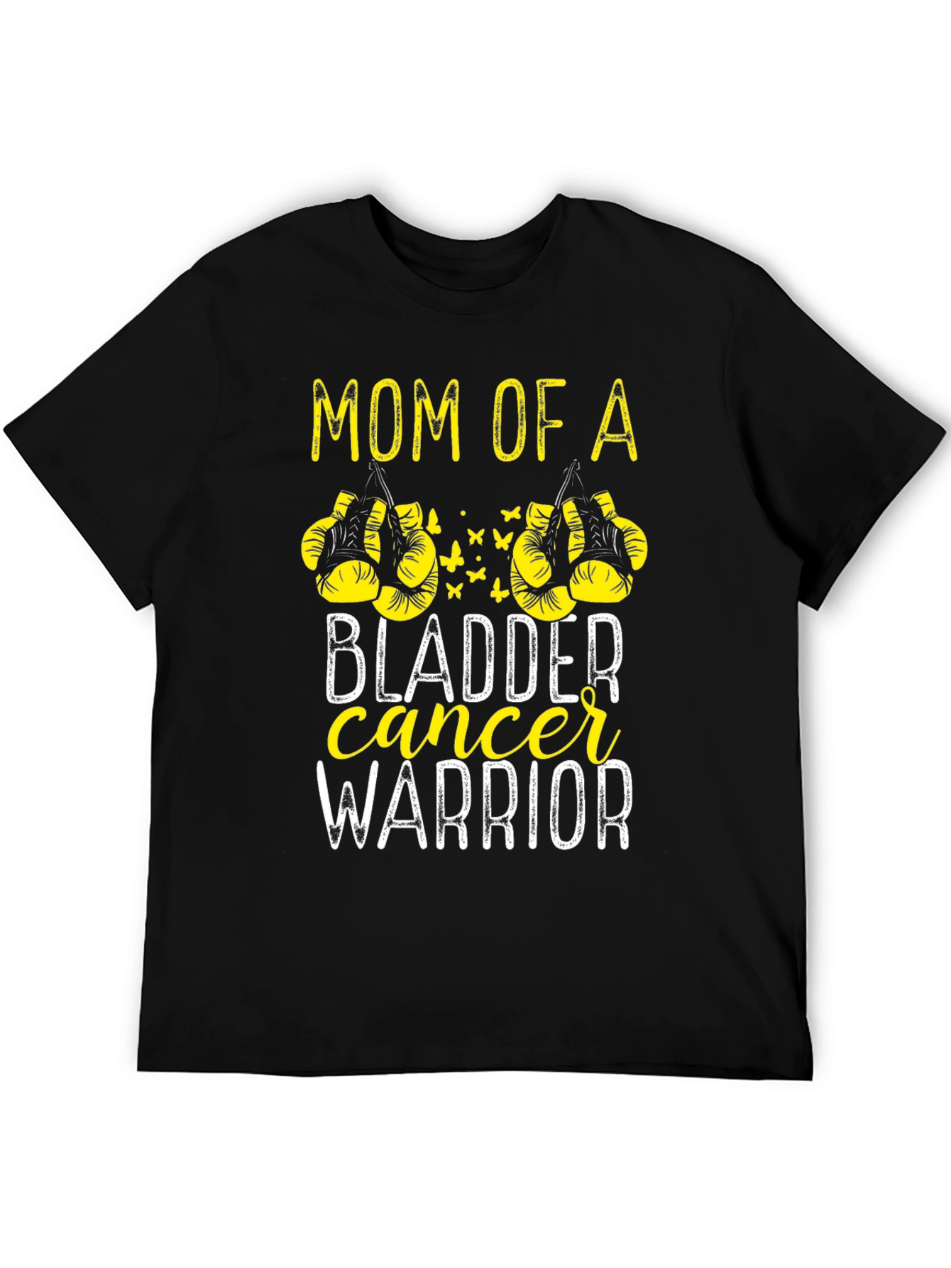 Black Mom of a Bladder Cancer Warrior T-Shirt view 5