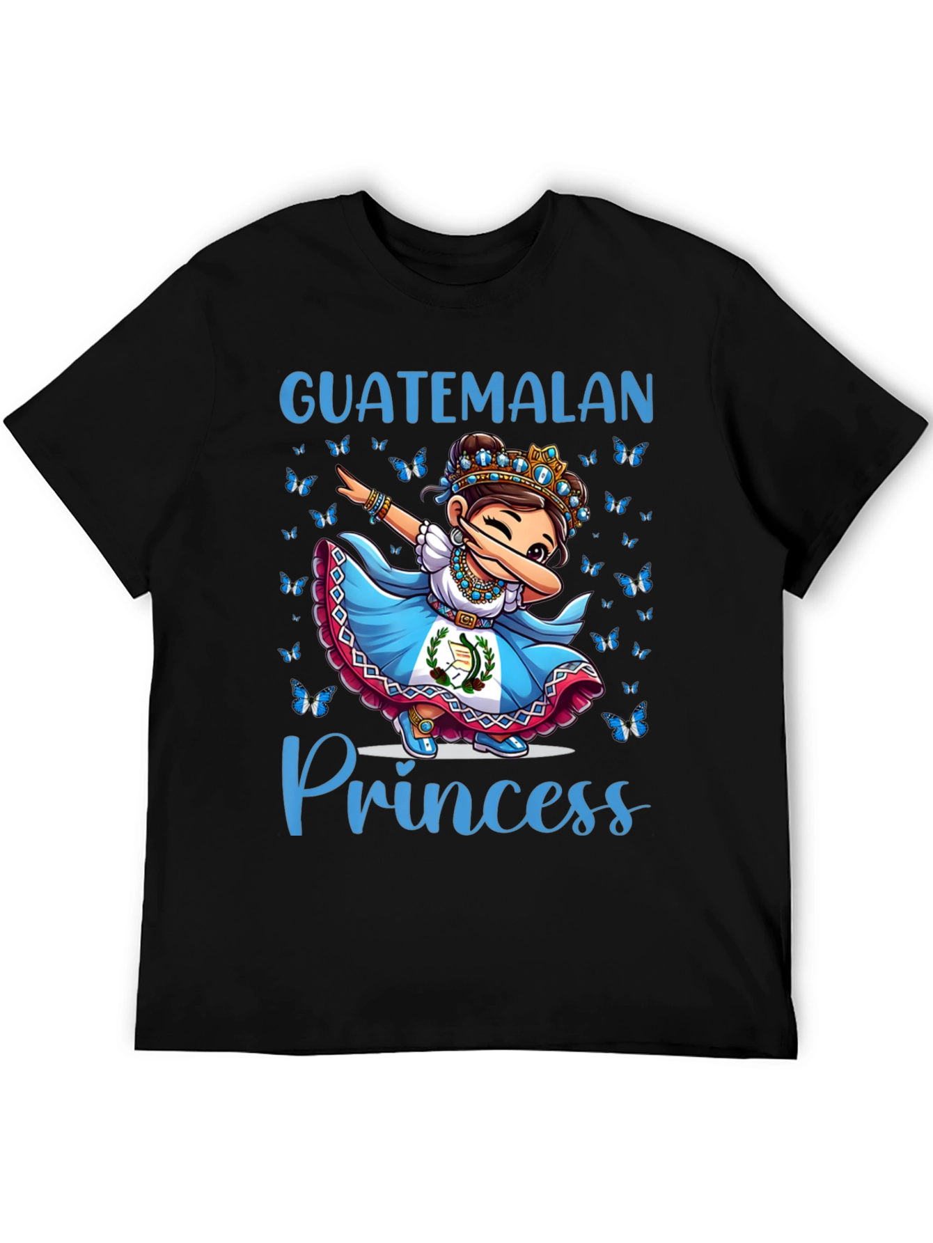 Black Guatemalan Princess T-Shirt view 5