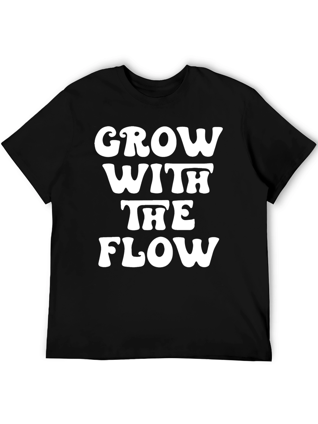 Black Grow With The Flow Graphic Tee - Black view 5