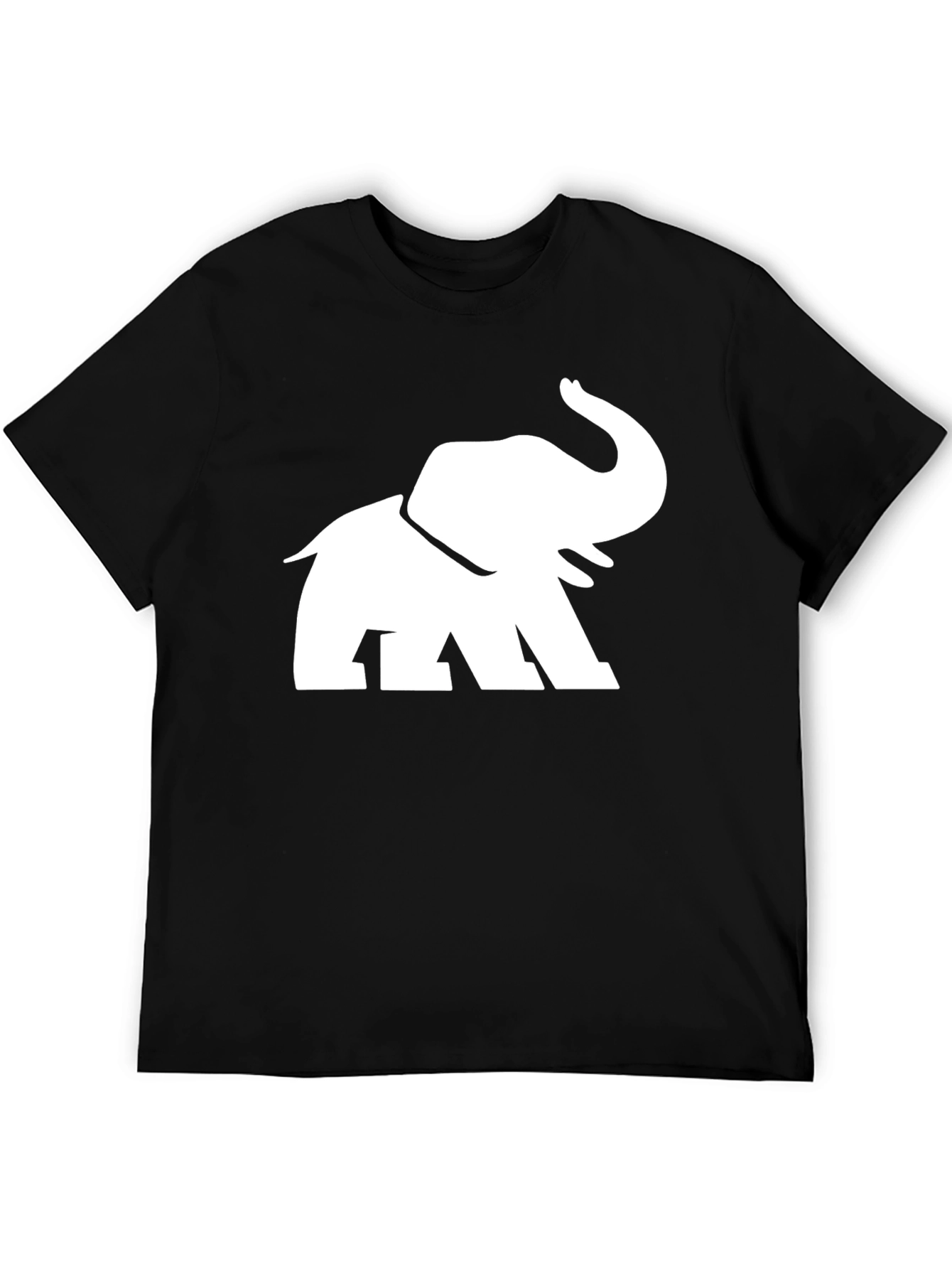 Elephant Graphic Tee - Stylish Black Cotton T-Shirt - 5