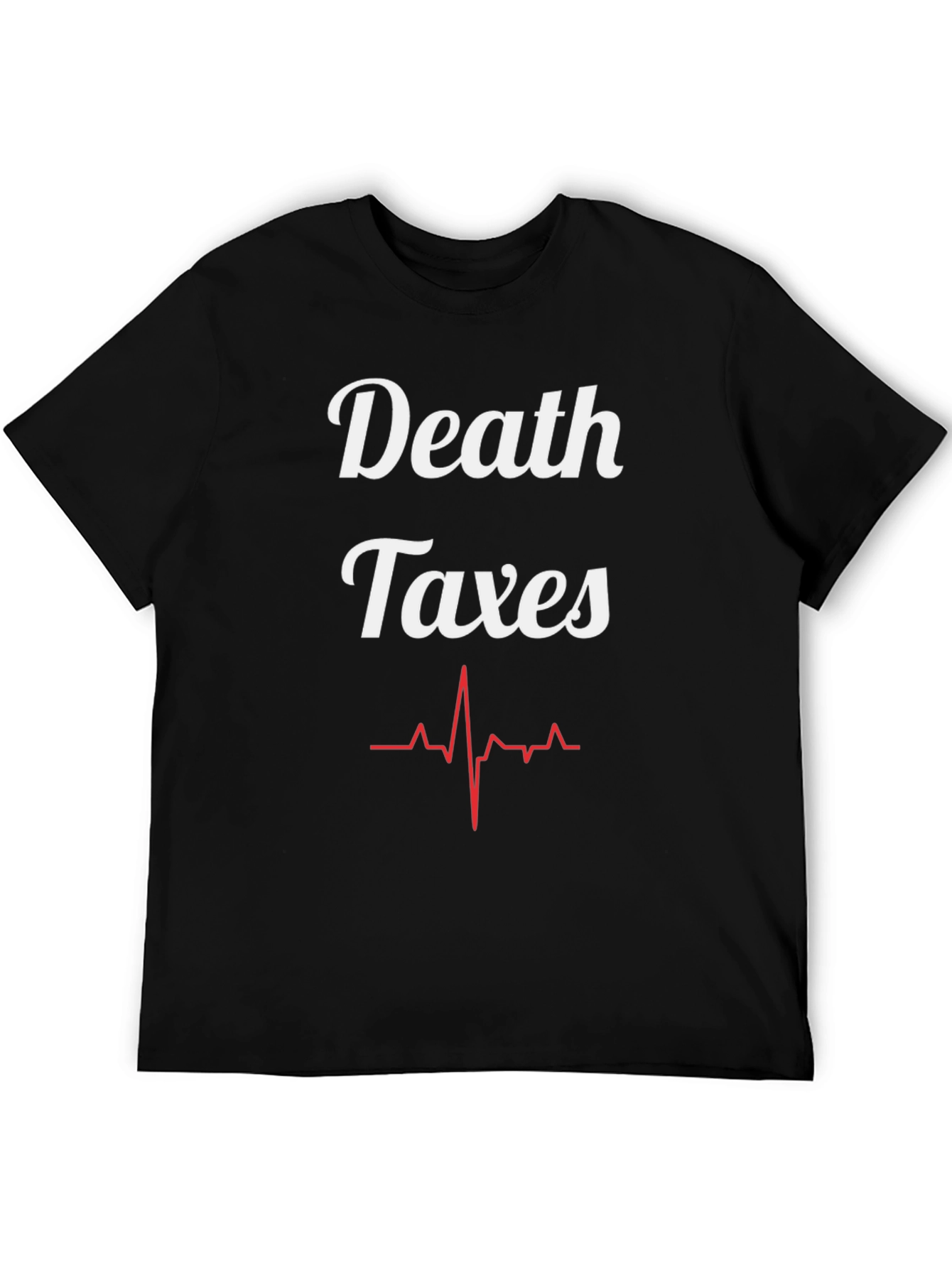 Black Death Taxes T-Shirt - Funny Political Statement Tee view 5