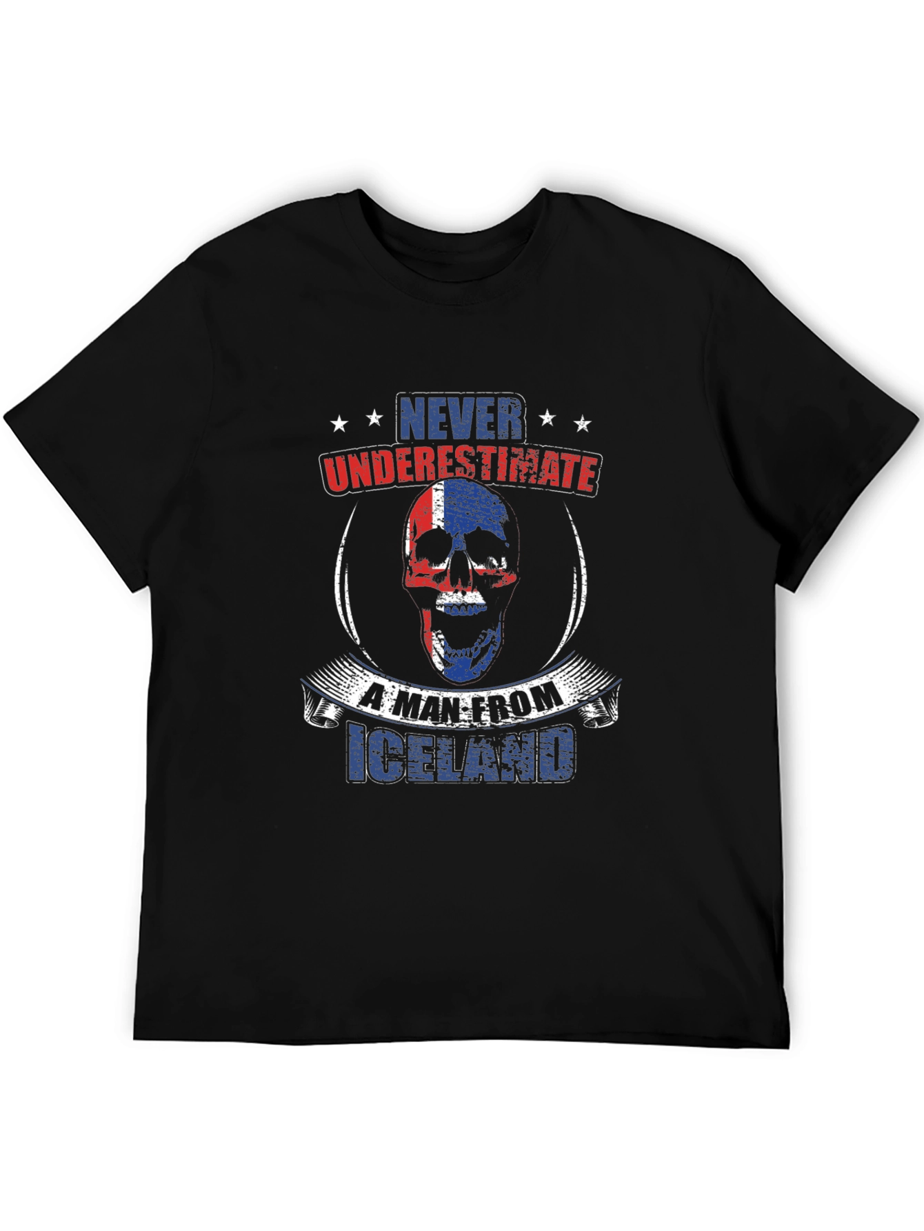 Icelandic Pride Skull Graphic Tee - Never Underestimate - 5