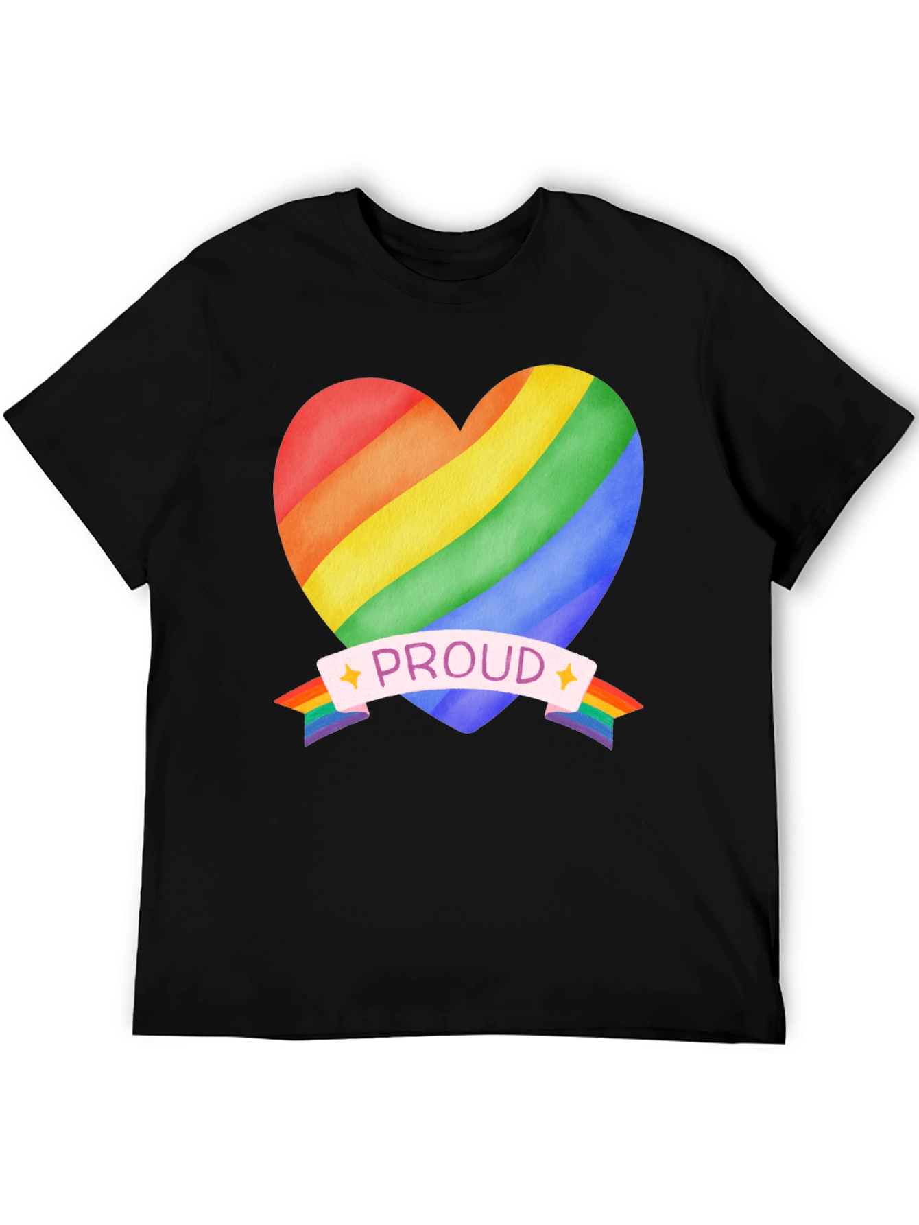 Rainbow Heart Proud T-Shirt - 5