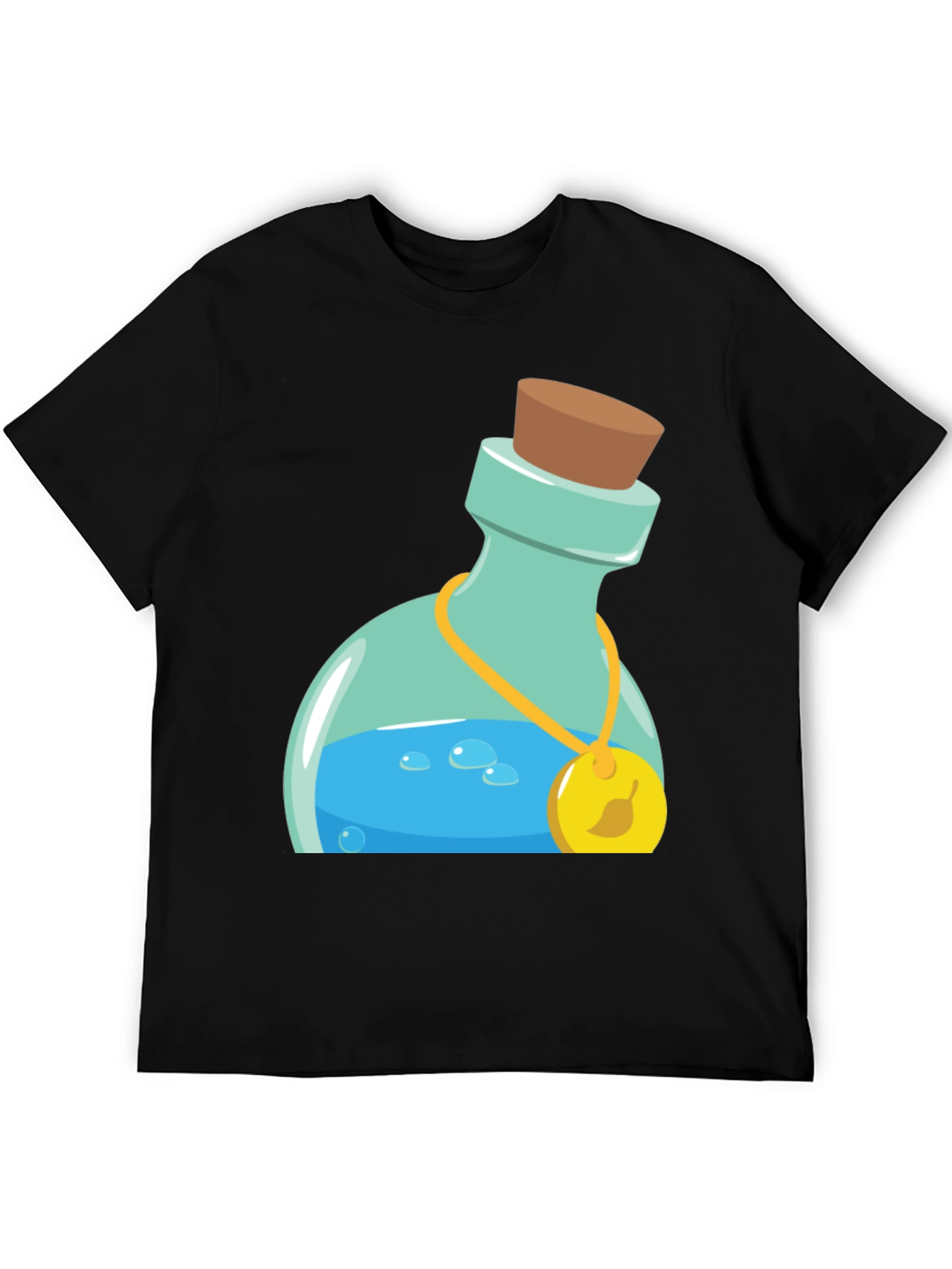Black Potion Bottle Graphic Tee - Black view 5