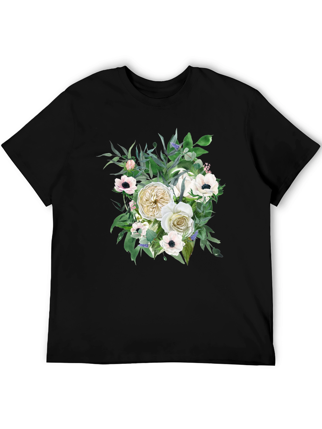 Floral T-Shirt - Elegant Flower Bouquet Design - 5