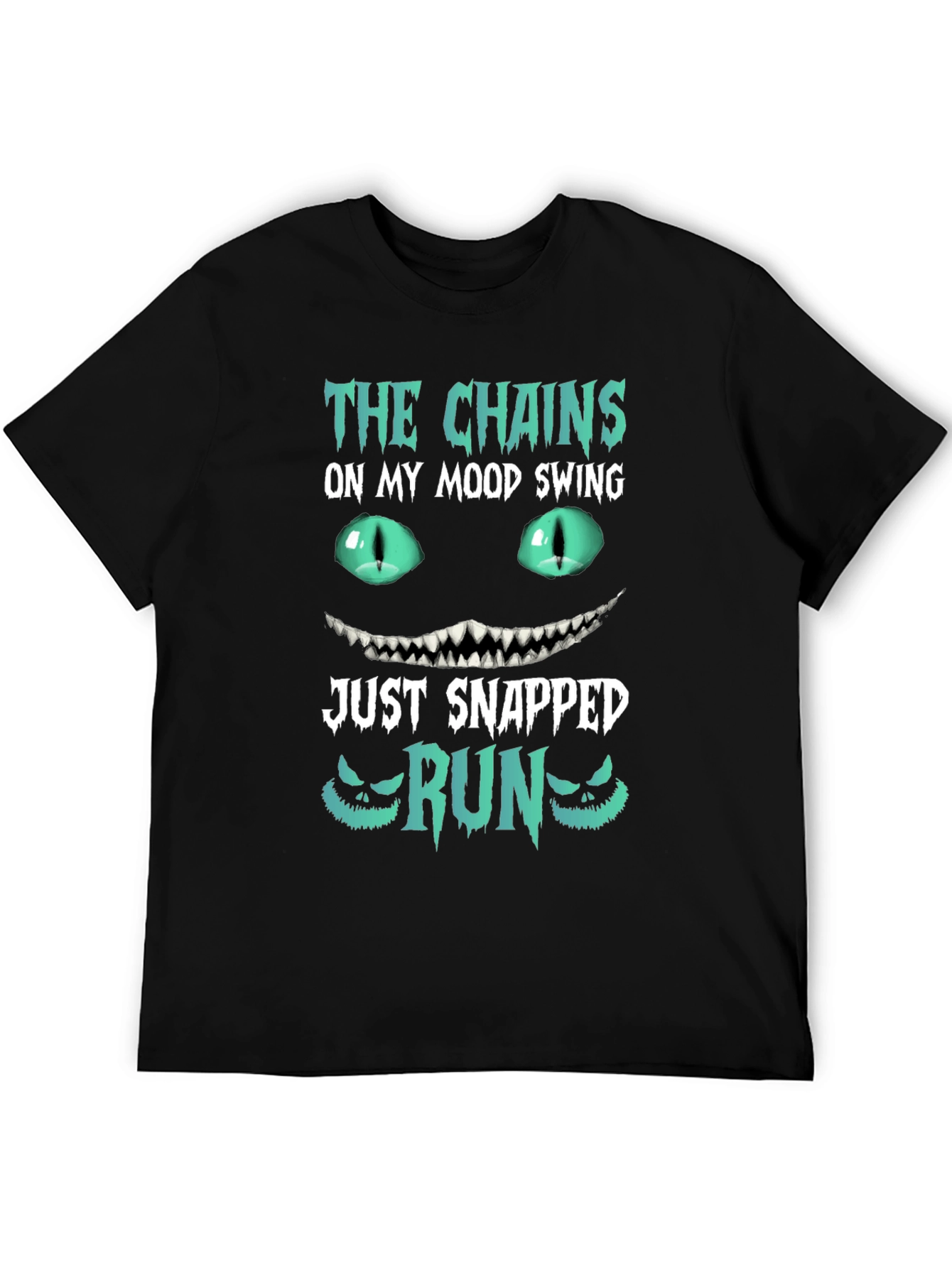 Black Mood Swing Chains Snapped Run T-Shirt view 5