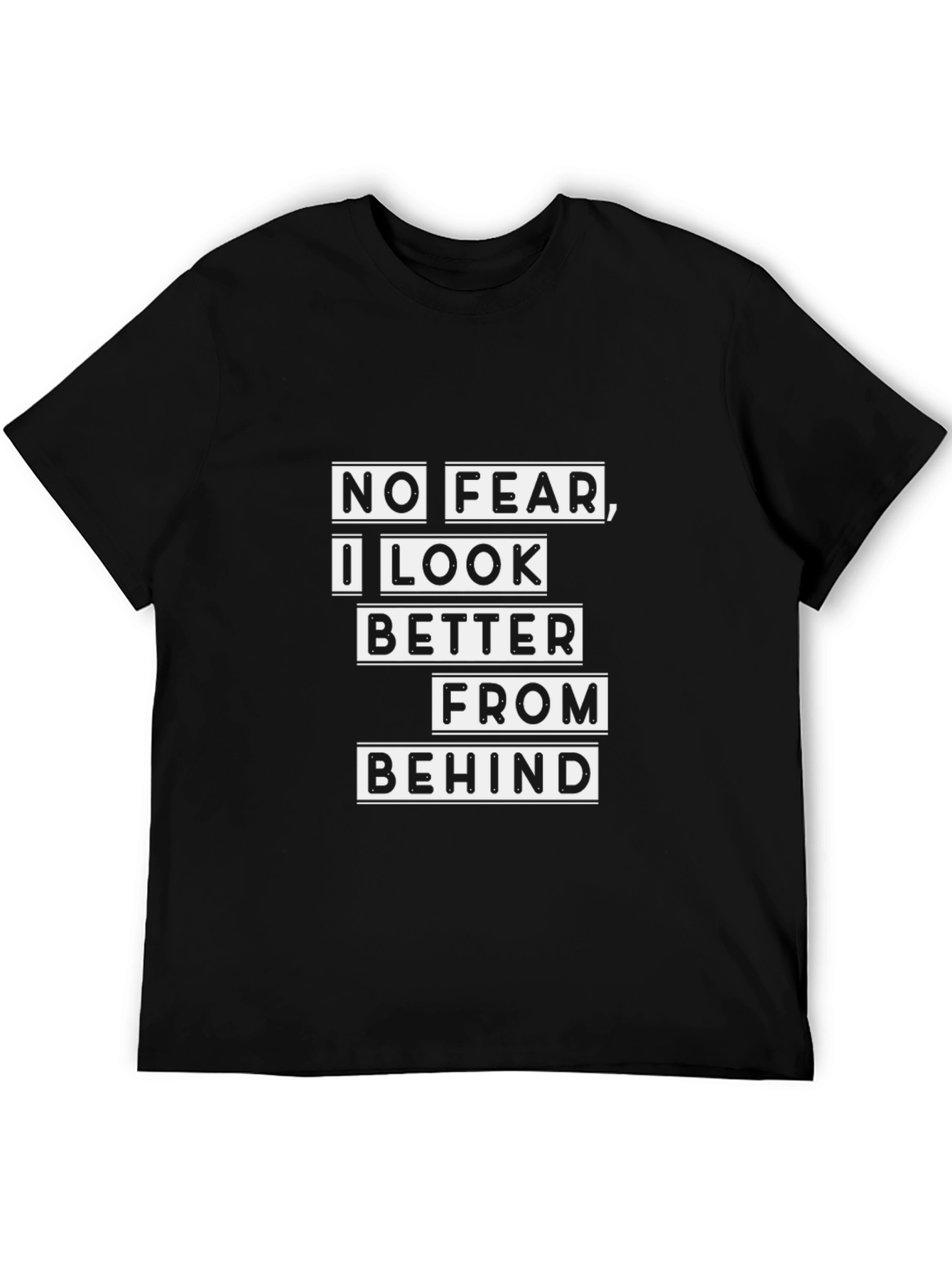 Black No Fear Graphic Tee - I Look Better From Behind view 5