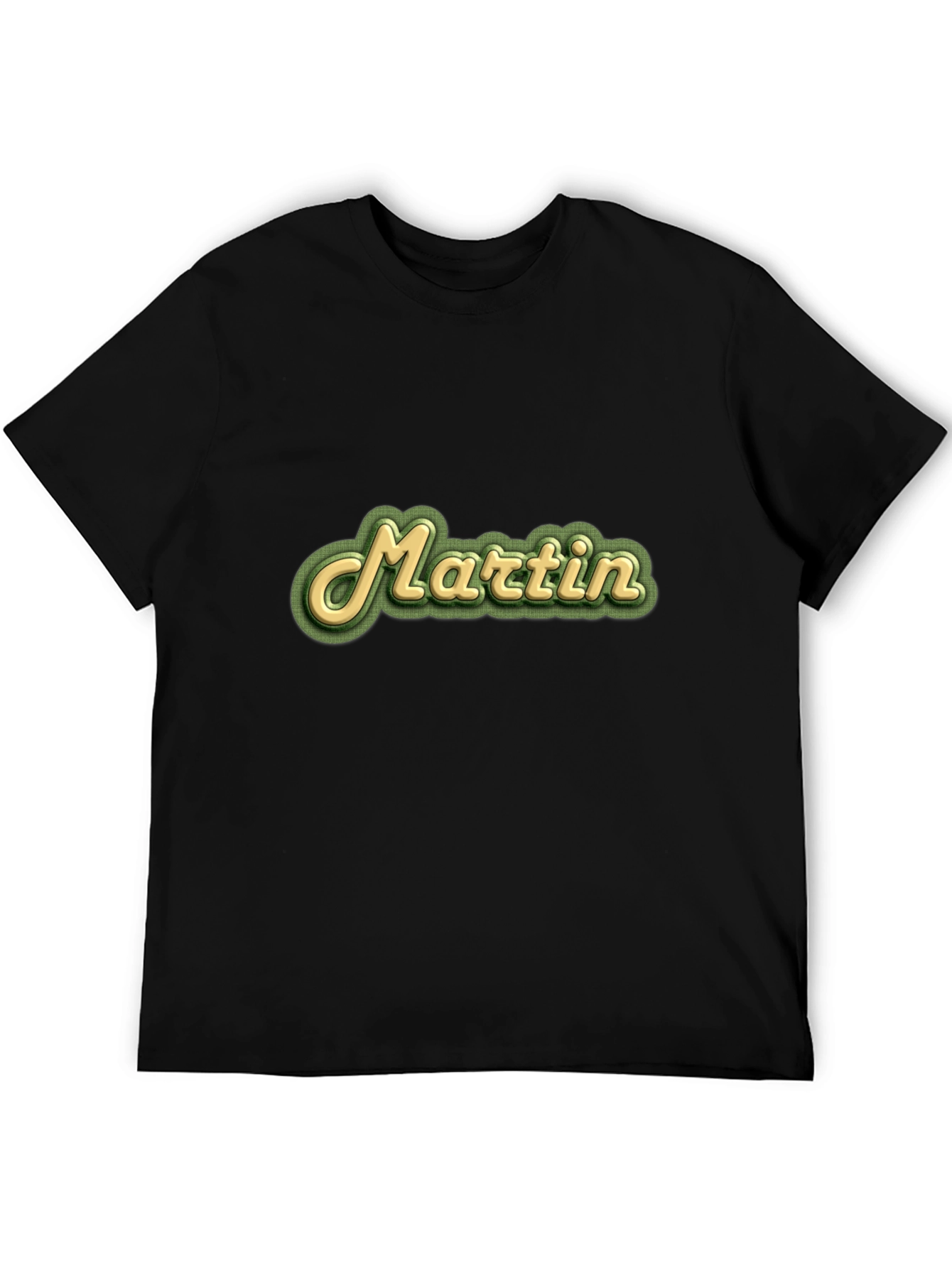 Black Martin Retro Style Black T-Shirt view 5