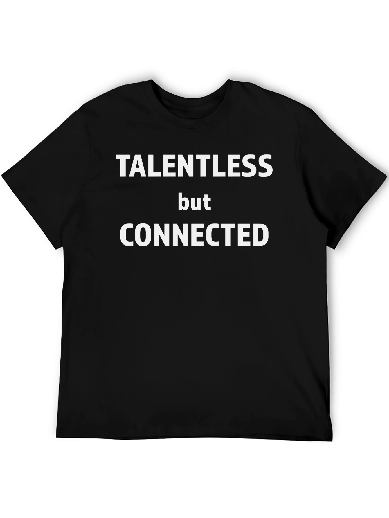 Black Talentless But Connected Graphic Tee - Black view 5