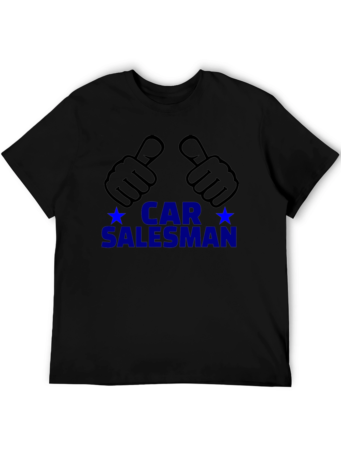 Black Car Salesman T-Shirt - Thumbs Up Design view 5