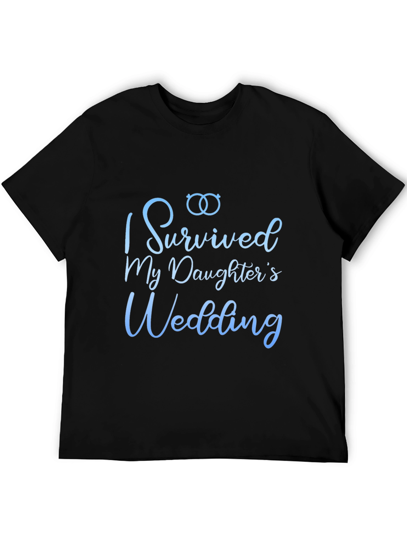 Black I Survived My Daughter's Wedding T-Shirt view 5