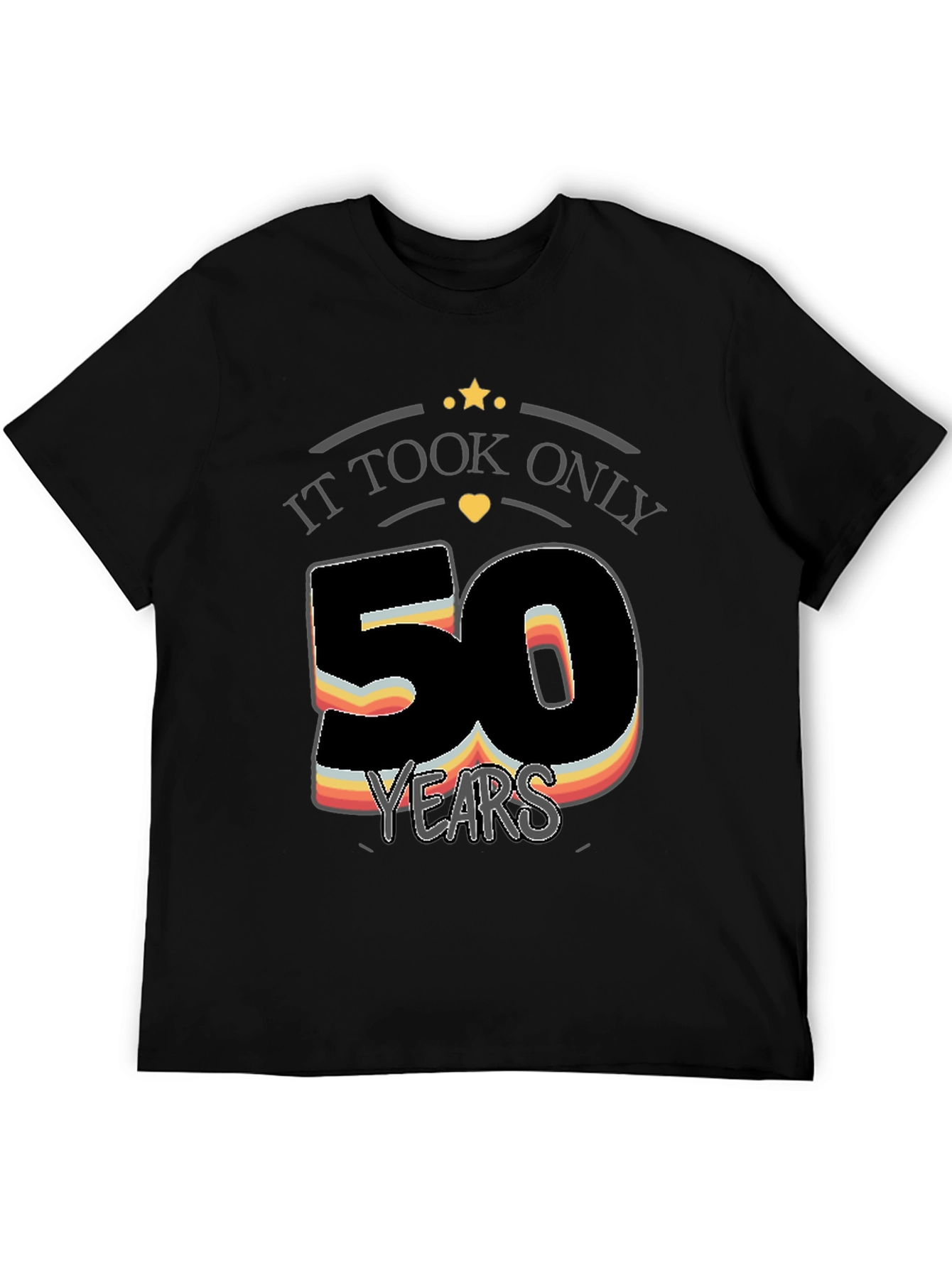 Black It Took Only 50 Years T-Shirt view 5