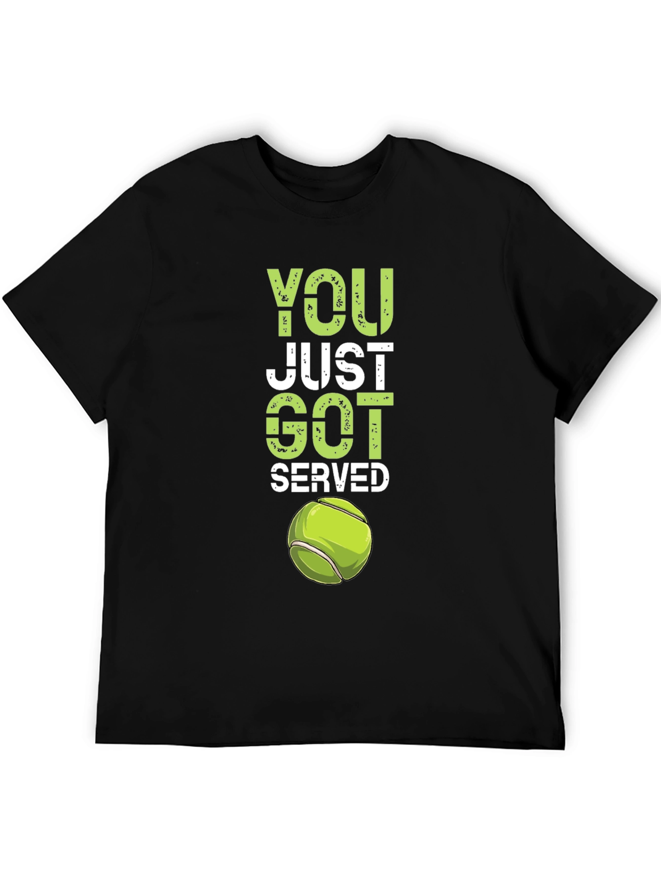 Black You Just Got Served Tennis T-Shirt view 5