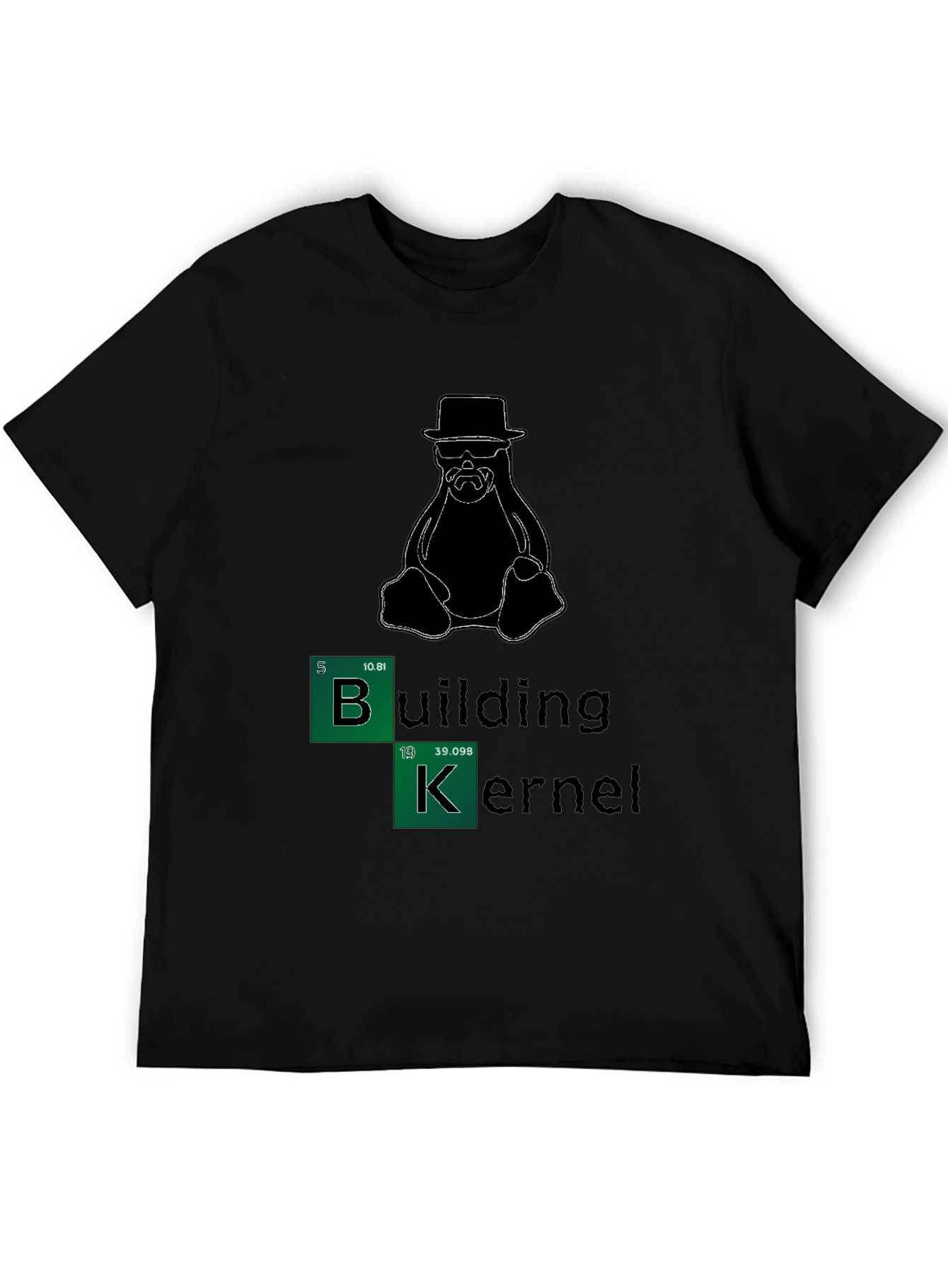 Black Building Kernel Breaking Bad Penguin T-Shirt view 5