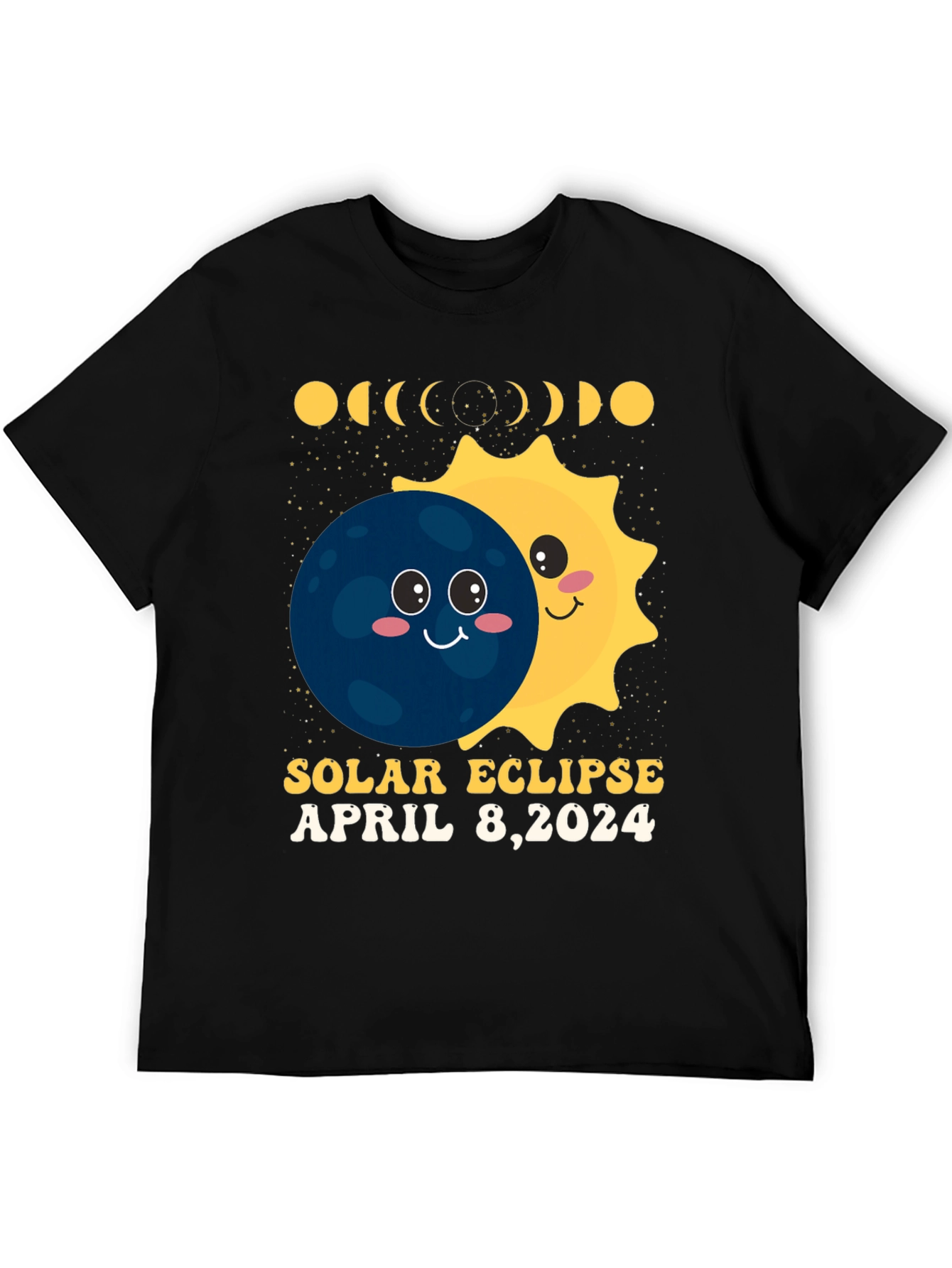 Black Solar Eclipse April 8, 2024 T-Shirt view 5